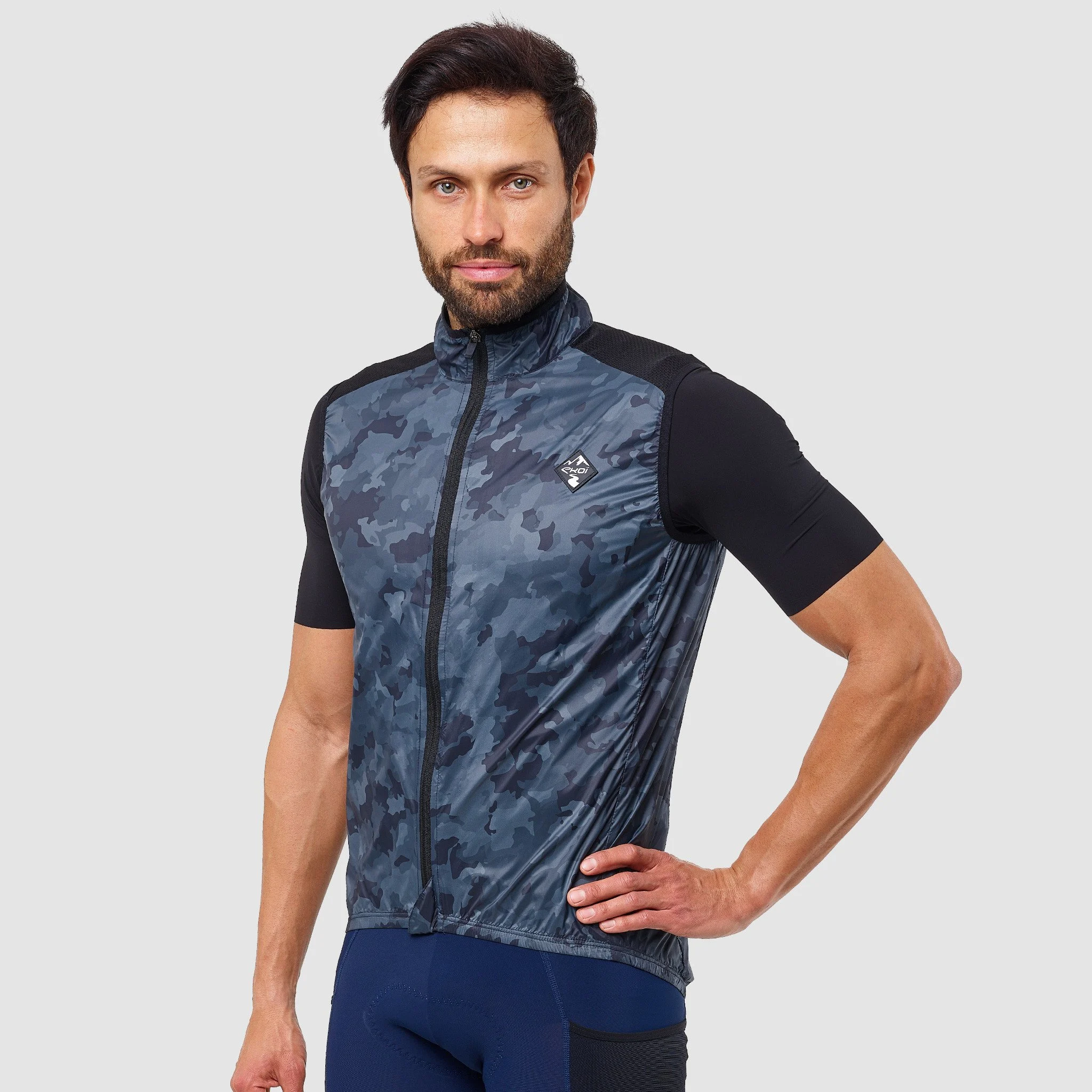 Unisex Windproof Vest EKOI GRAVEL ULTRALIGHT Camo