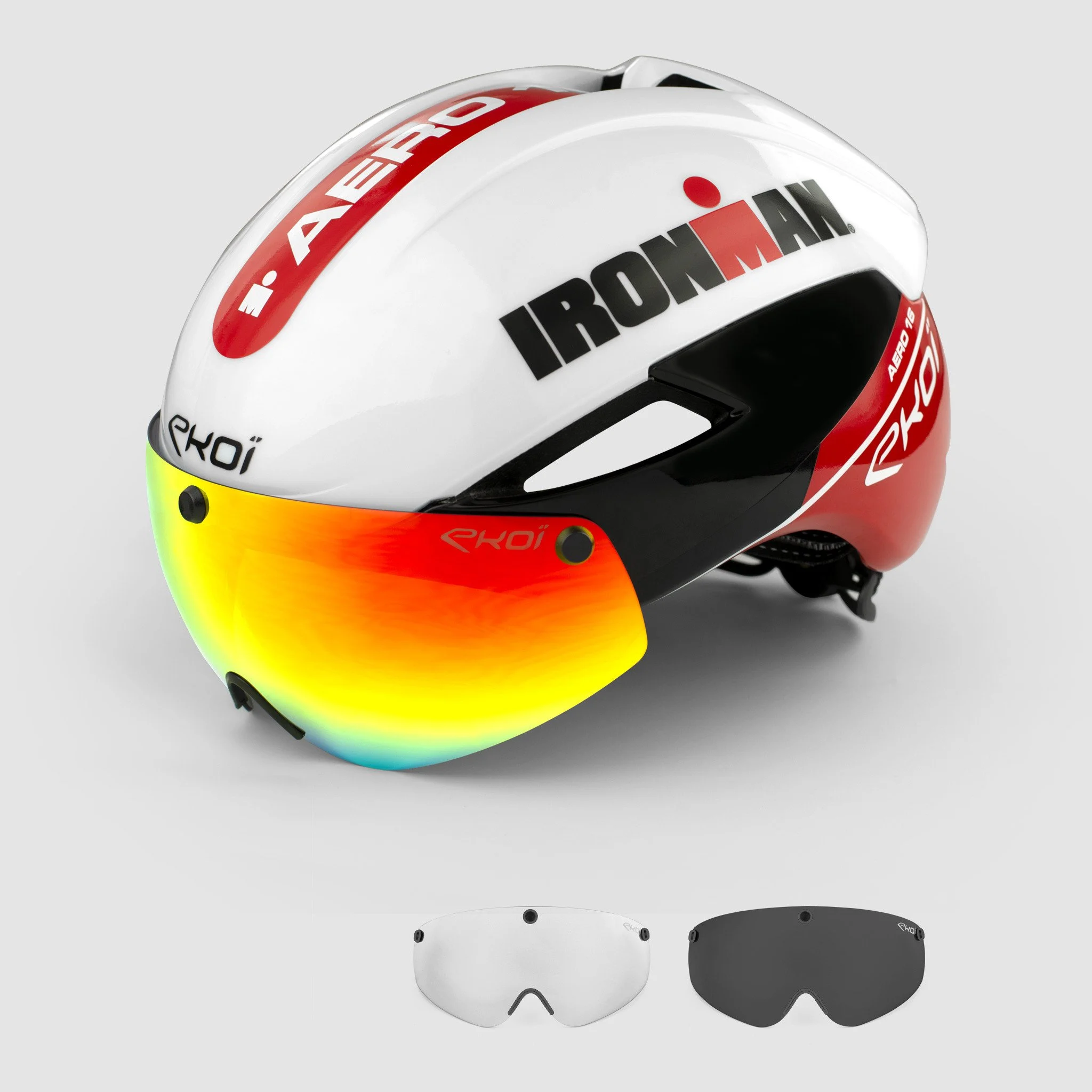 Helmet EKOI AERO16 IRONMAN White Red