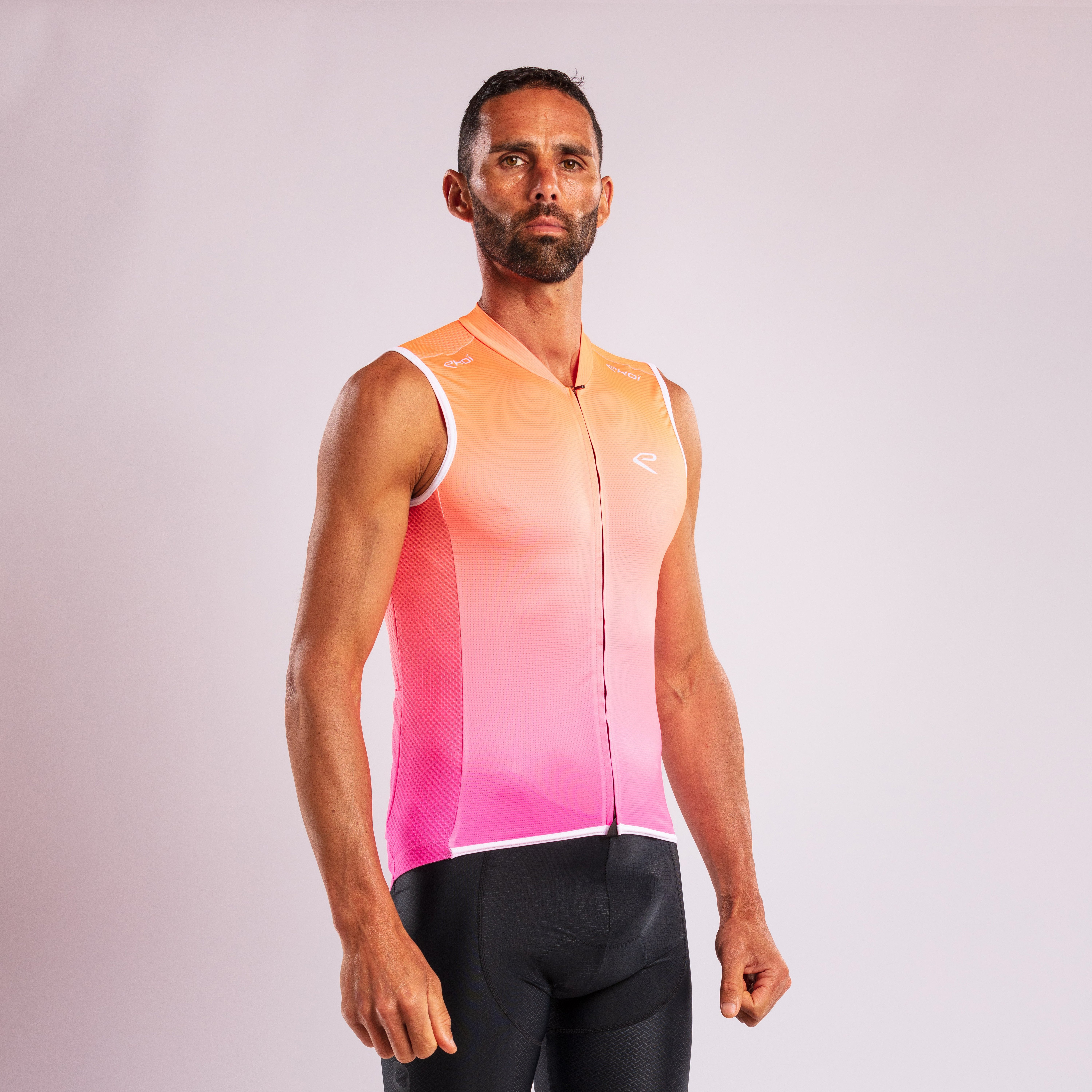 EKOI Perf SUMMER Orange Fluo Sleeveless Jersey