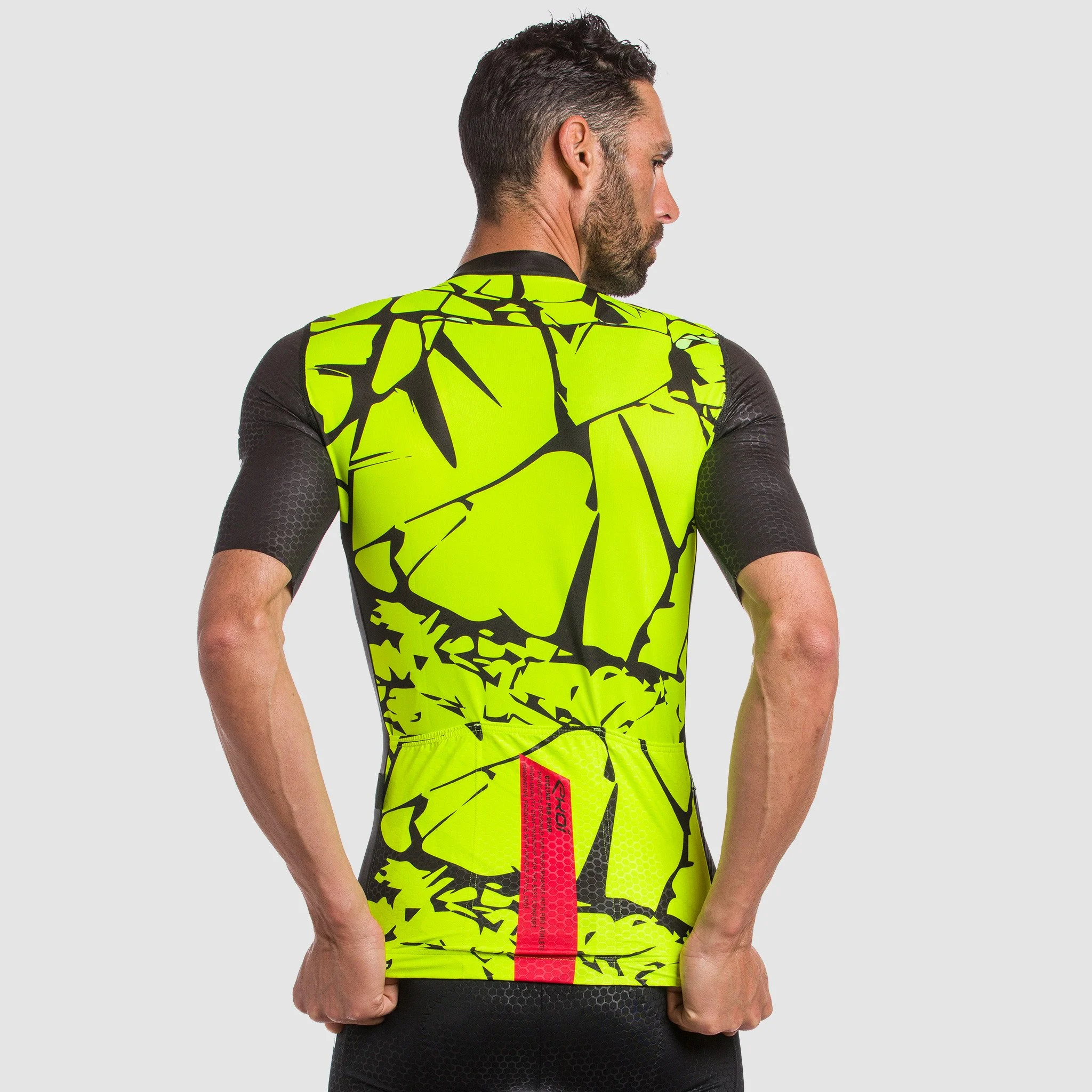SUMMER JERSEY EKOI OUTLAST MARBRE NEON YELLOW