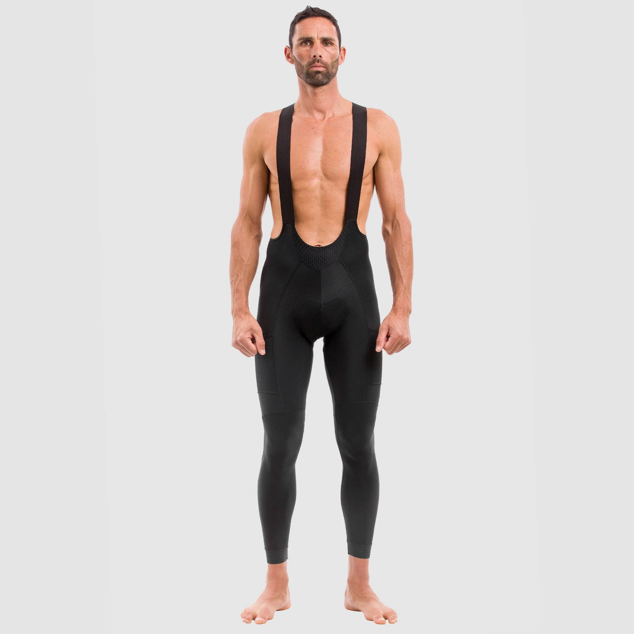 EKOI Gravel Cargo black winter bib tights