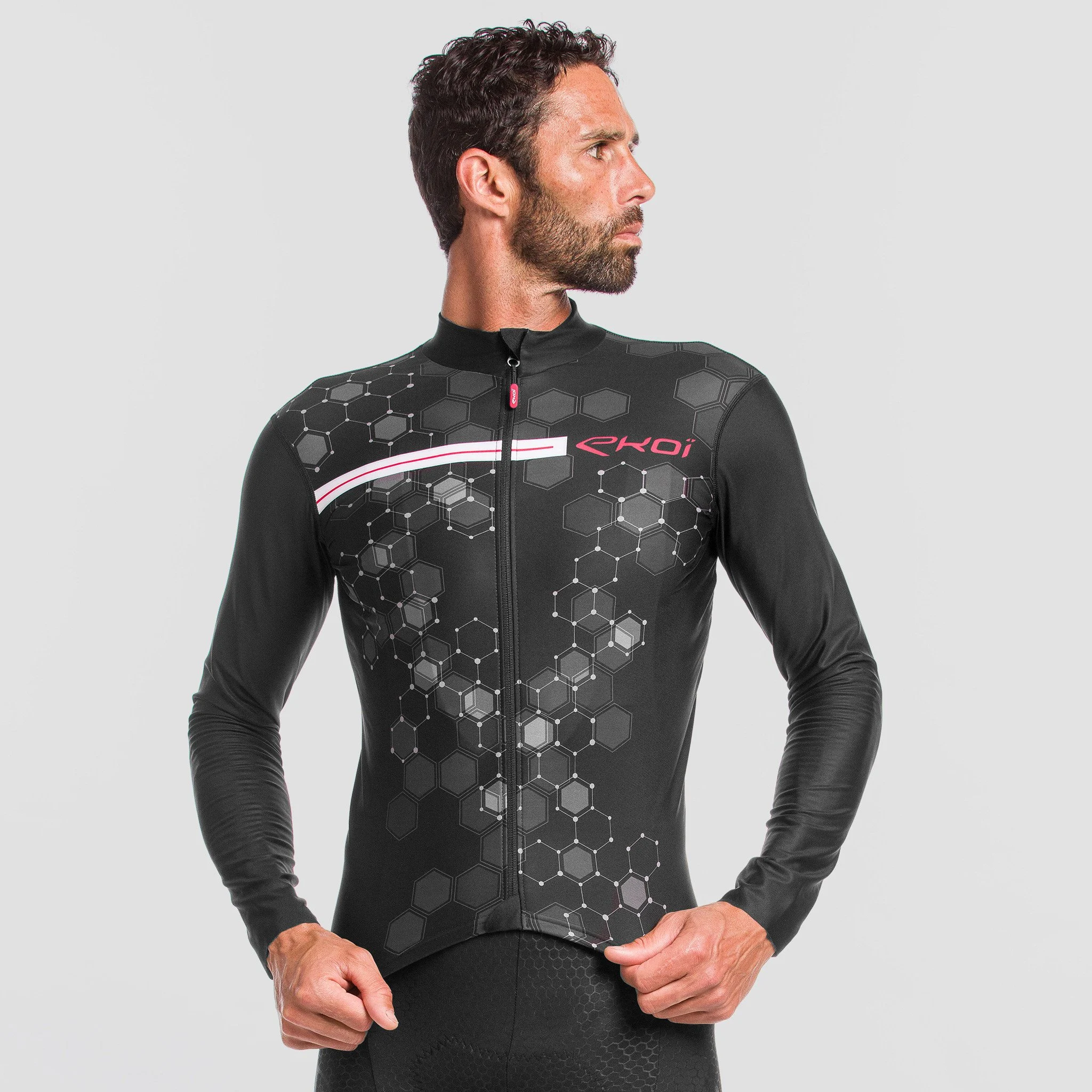 LONG SLEEVES JERSEY EKOI ATOM BLACK