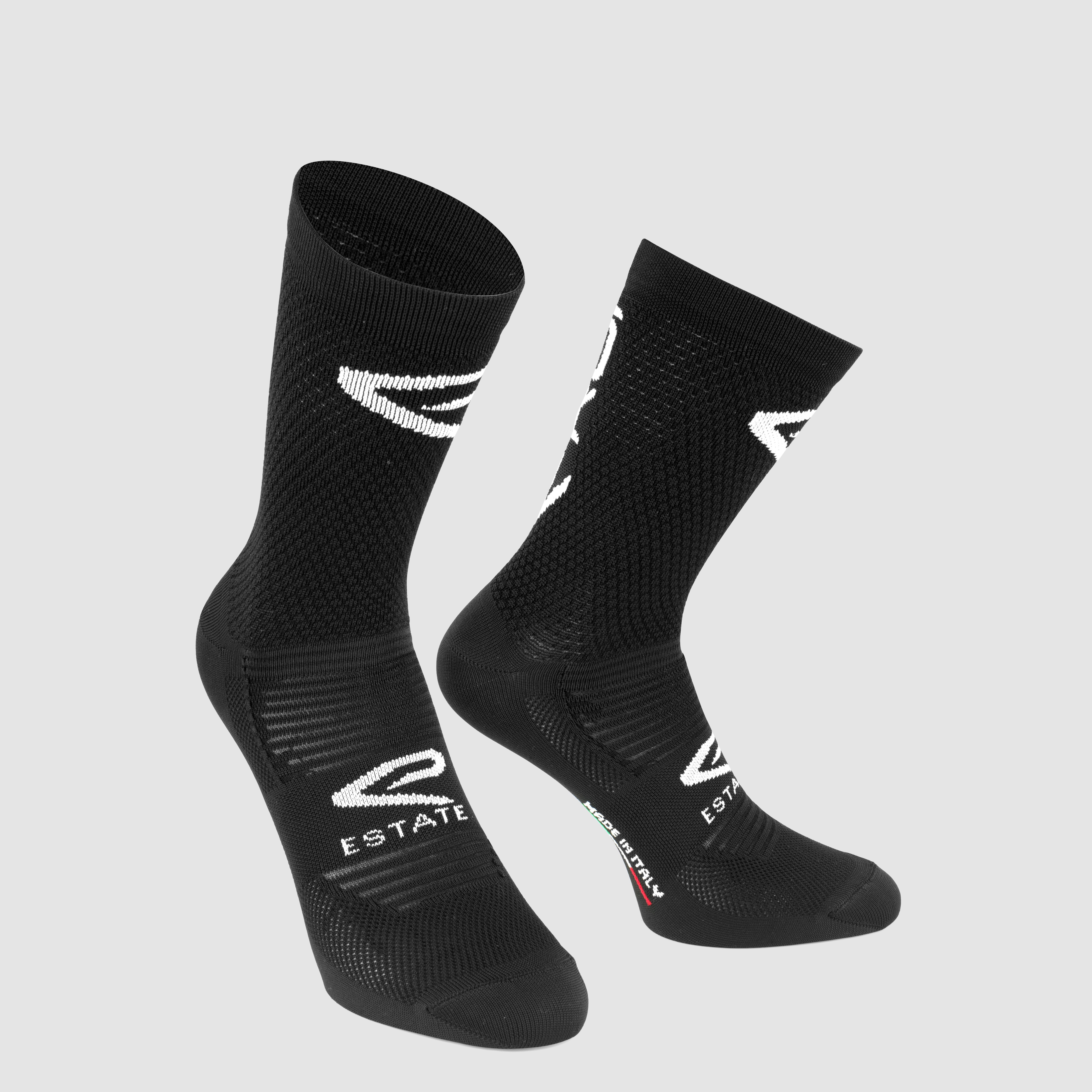 EKOI Perf ESTATE Cycling Socks Black 14CM
