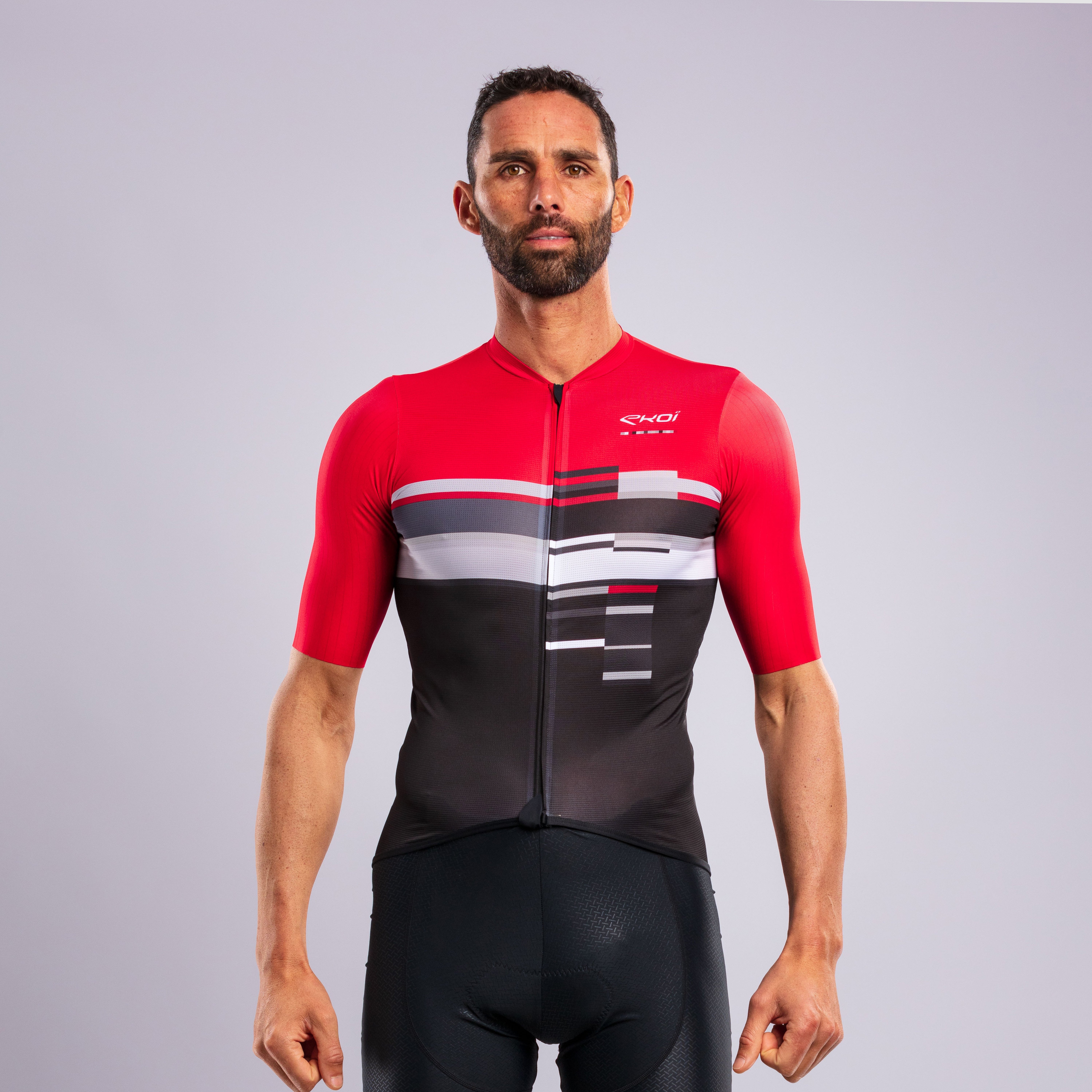 Maillot EKOI Perf COLOR BLOCK Rouge