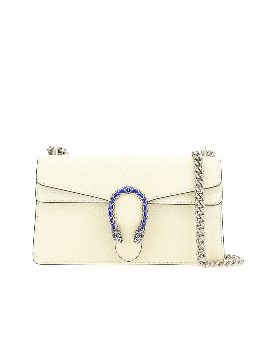 Gucci Dionysus Small Shoulder Bag in White Leather