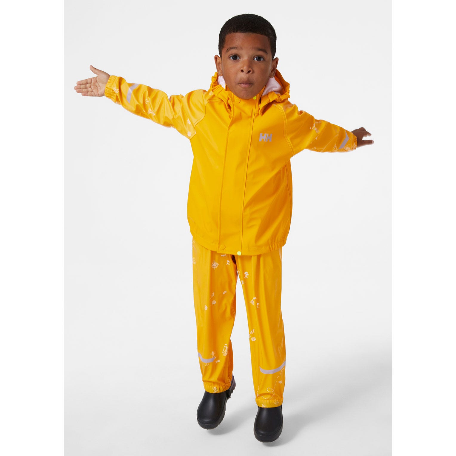 KIDS' BERGEN 2.0 PU RAINSET AOP