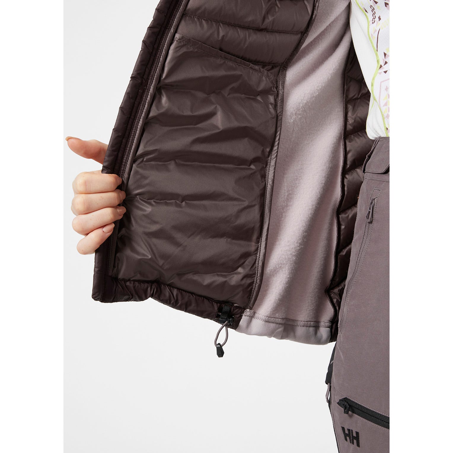 W VERGLAS HOODED DOWN HYBRID INSULATOR