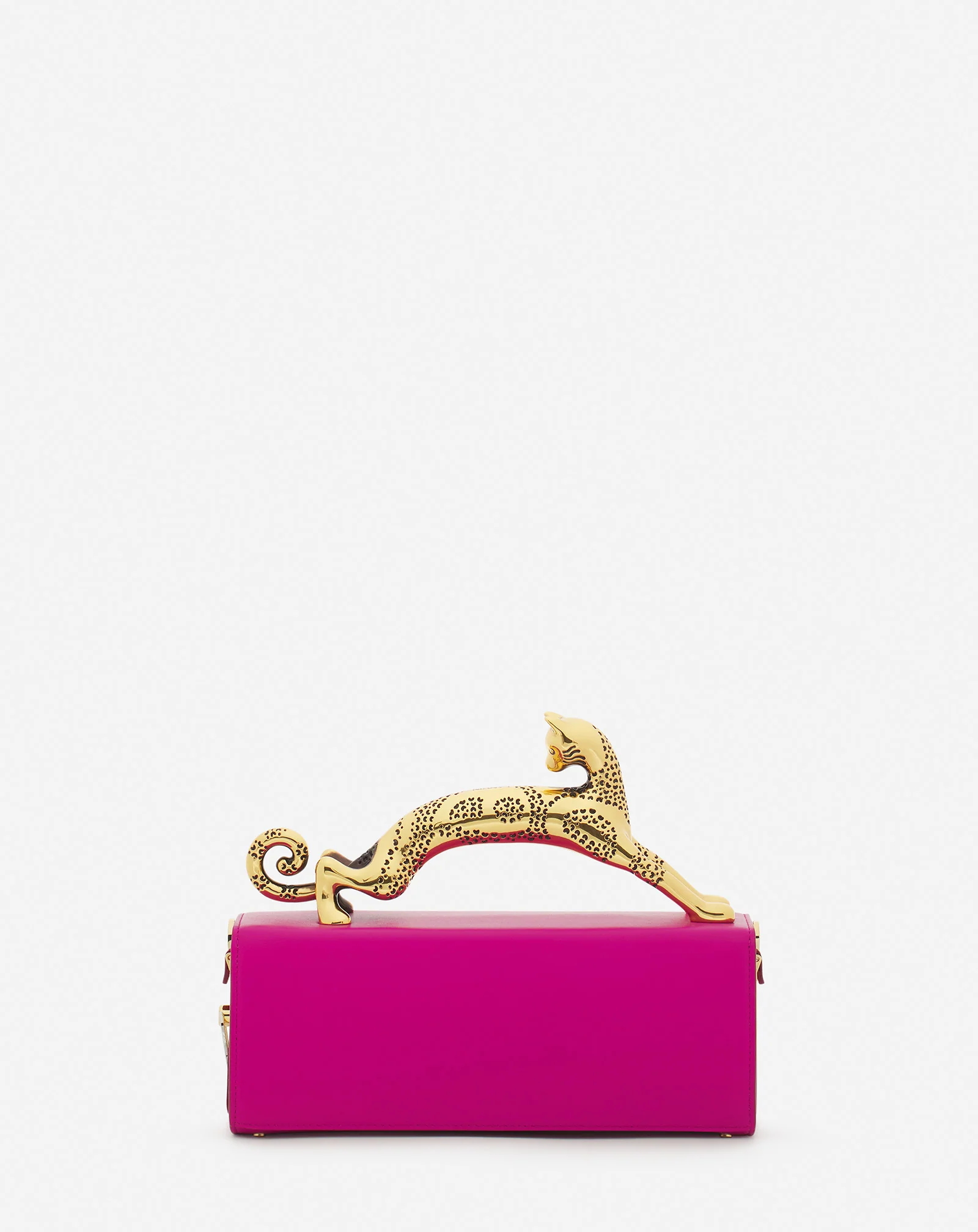 Medium leather pencil cat bag