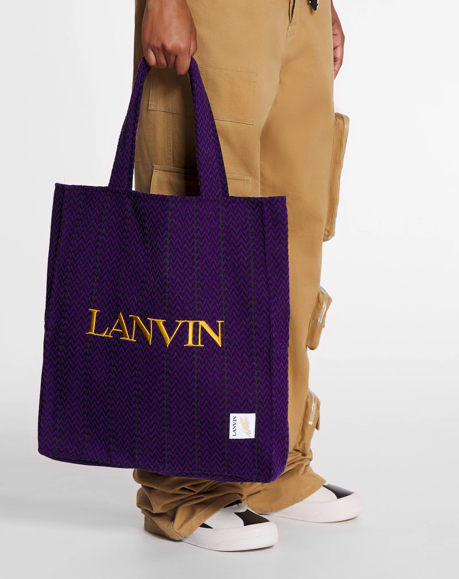 Lanvin x future curb cotton tote bag