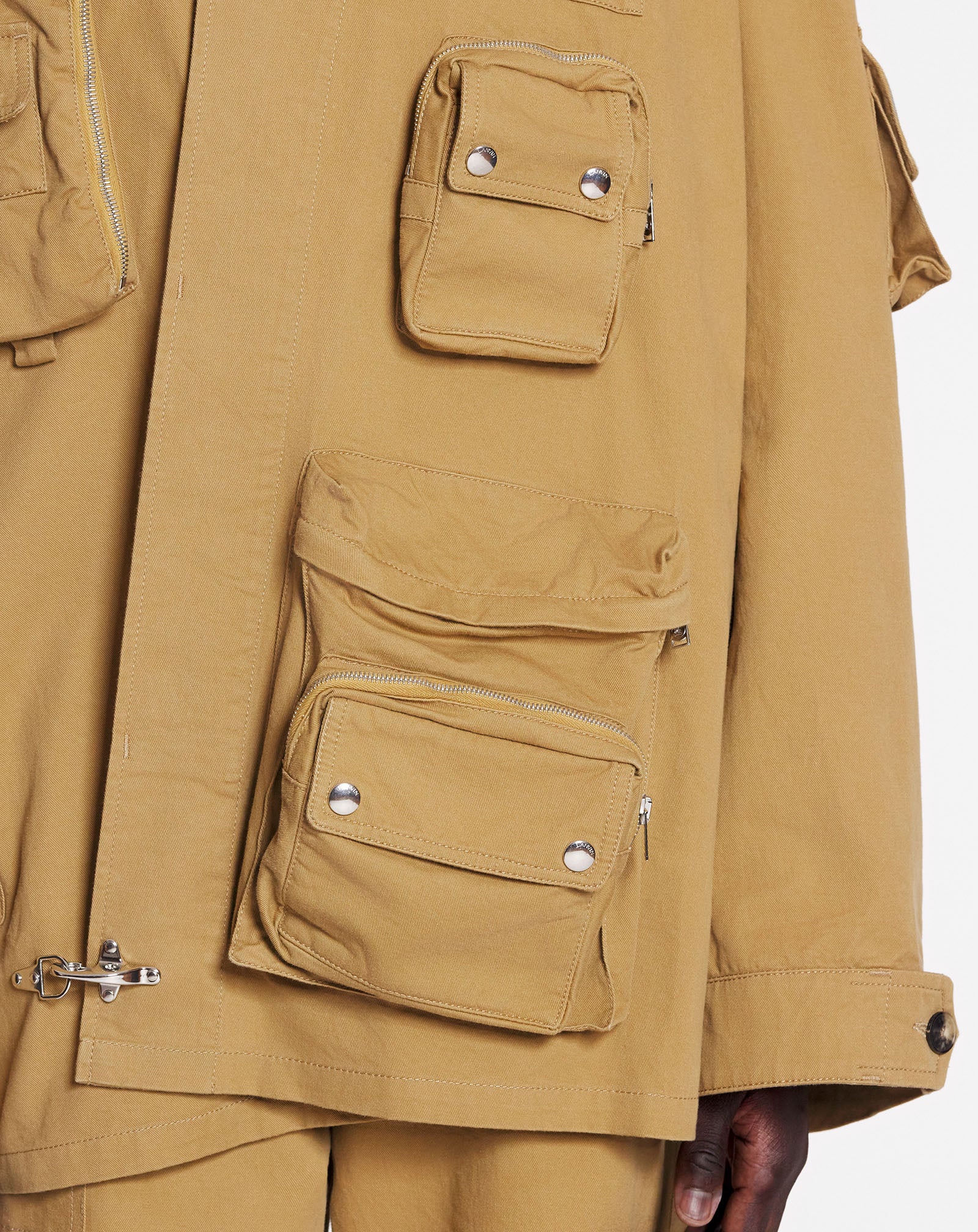 Lanvin x future asymmetrical utility jacket