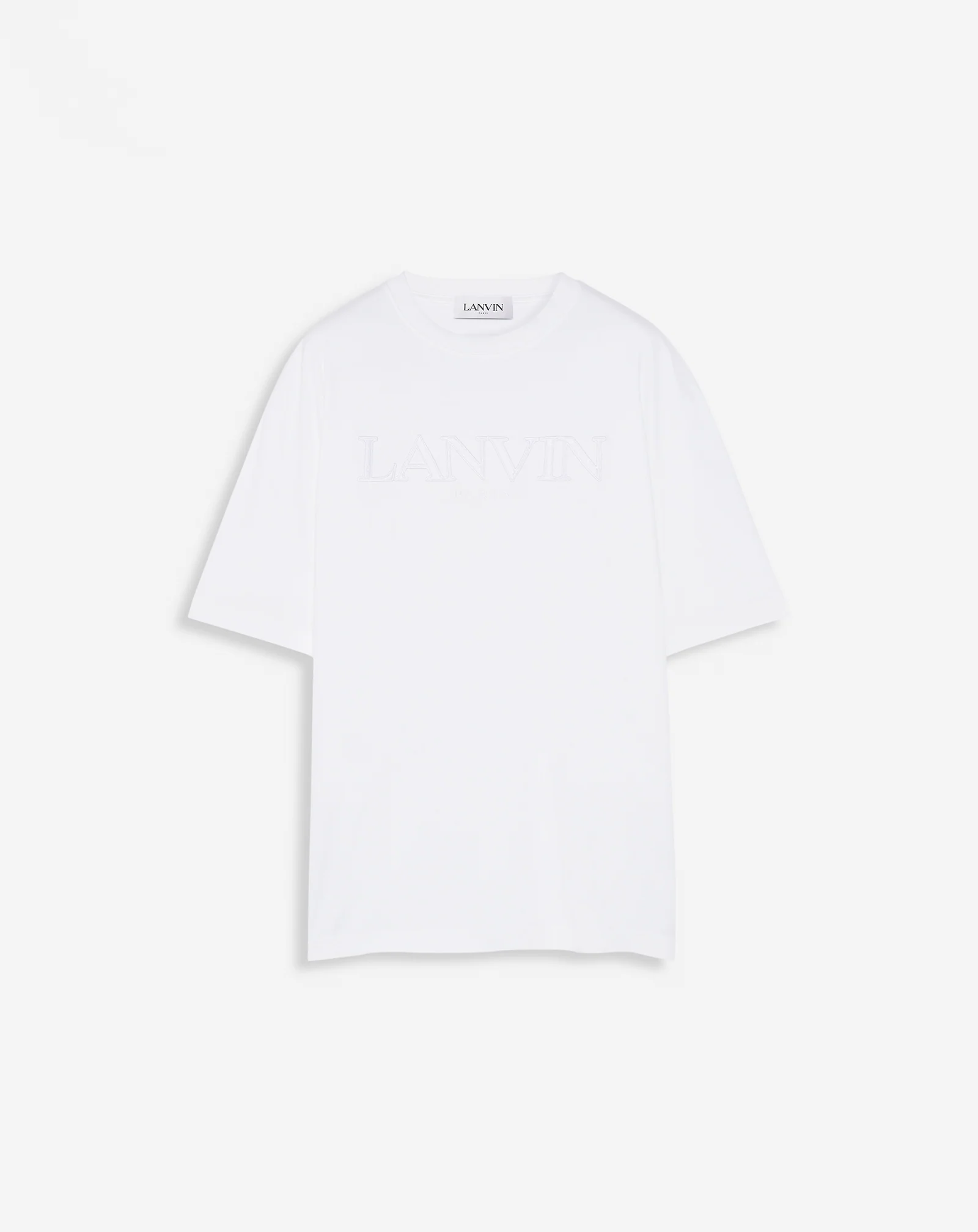 Classic lanvin paris embroidered t-shirt