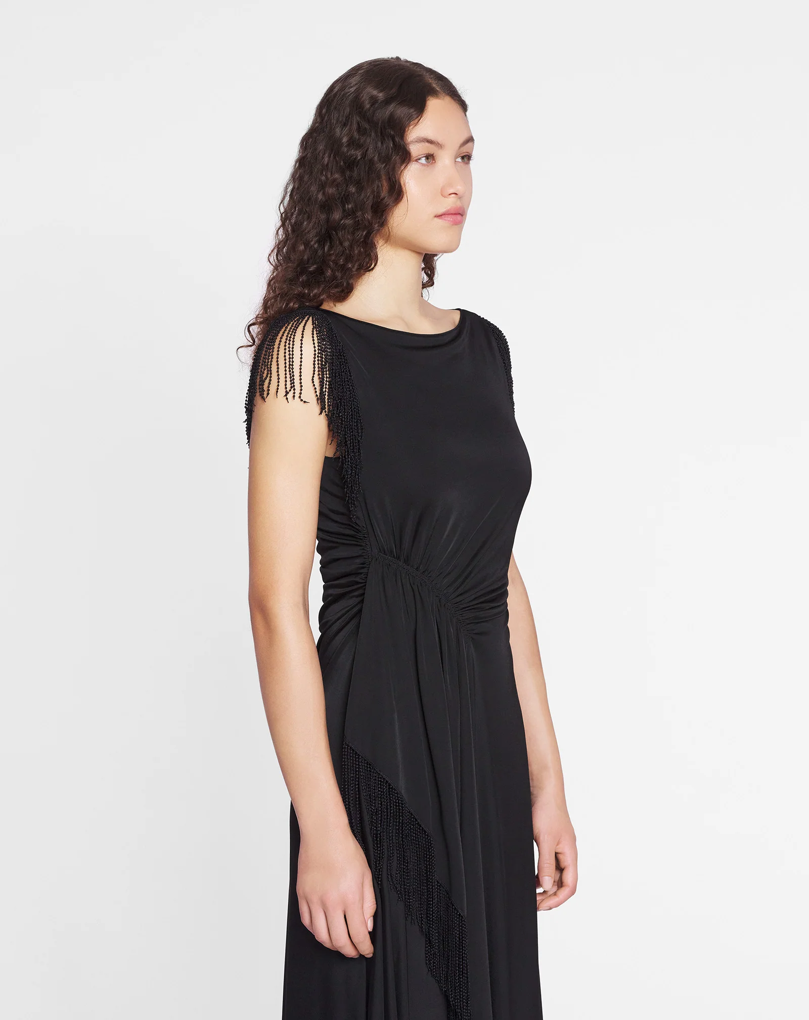 Embroidered sleeveless dress