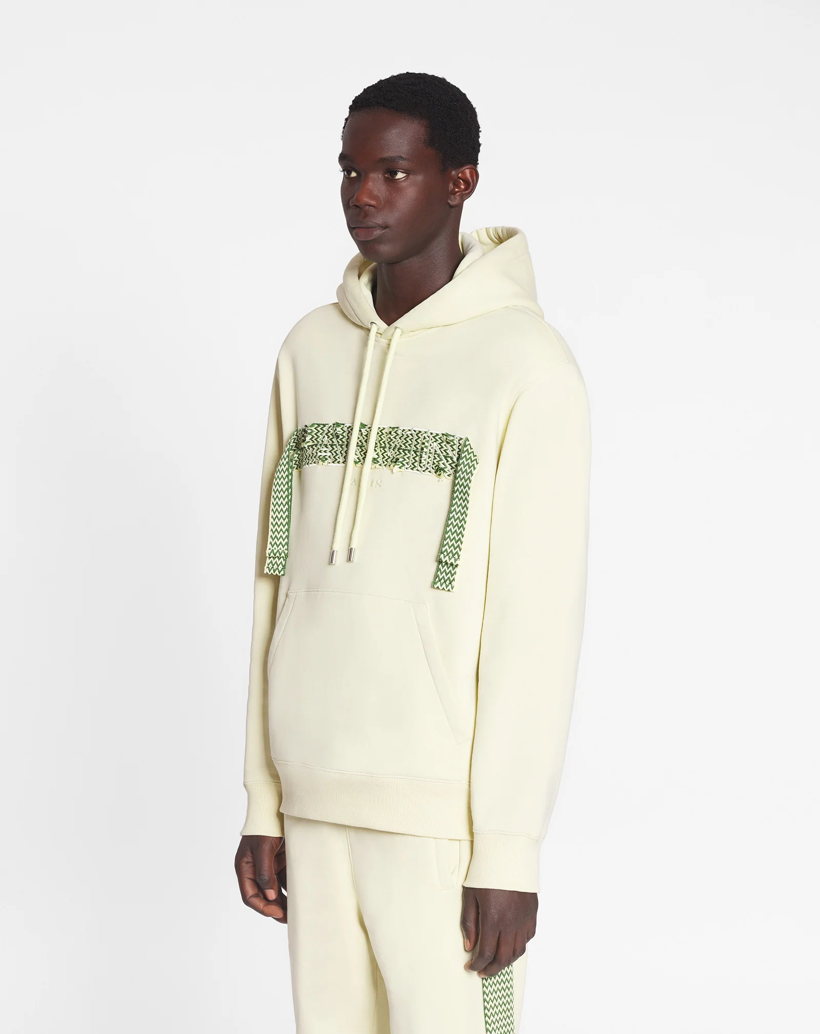 Lanvin curb lace loose-fit hoodie