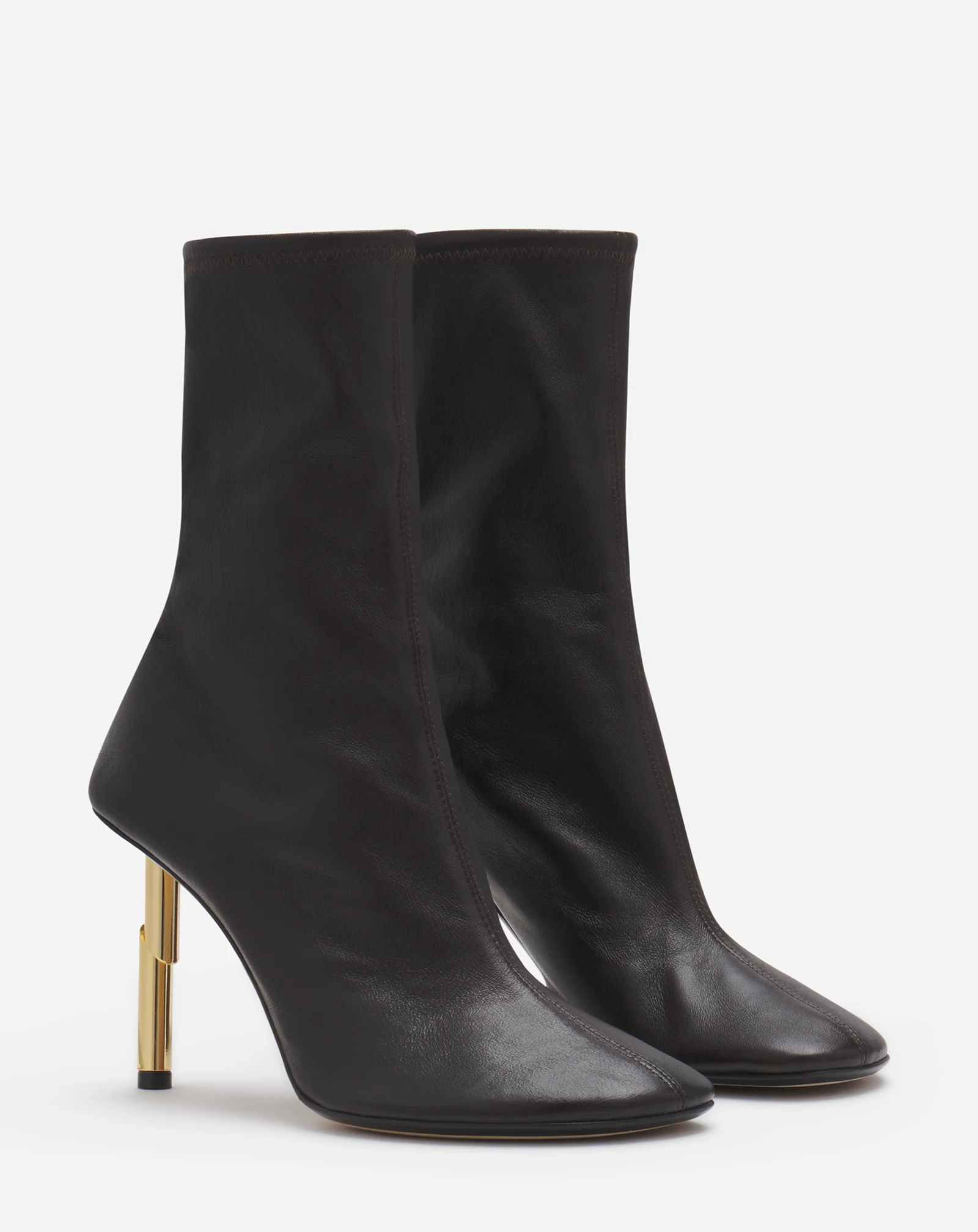 Leather sequence by lanvin ankle boots
