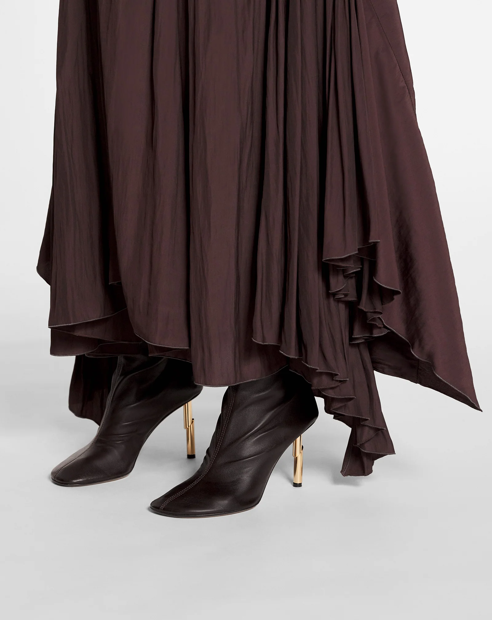 Leather sequence by lanvin ankle boots