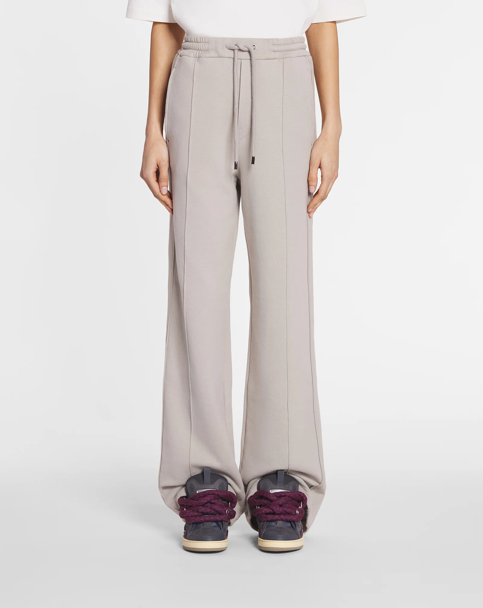 Training pants with mohair detail