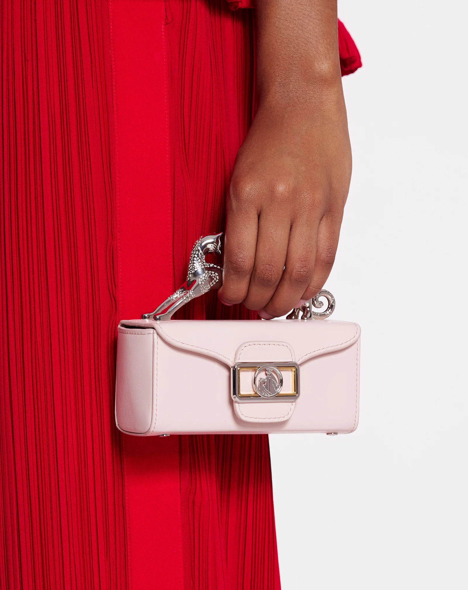 Leather micro pencil cat bag