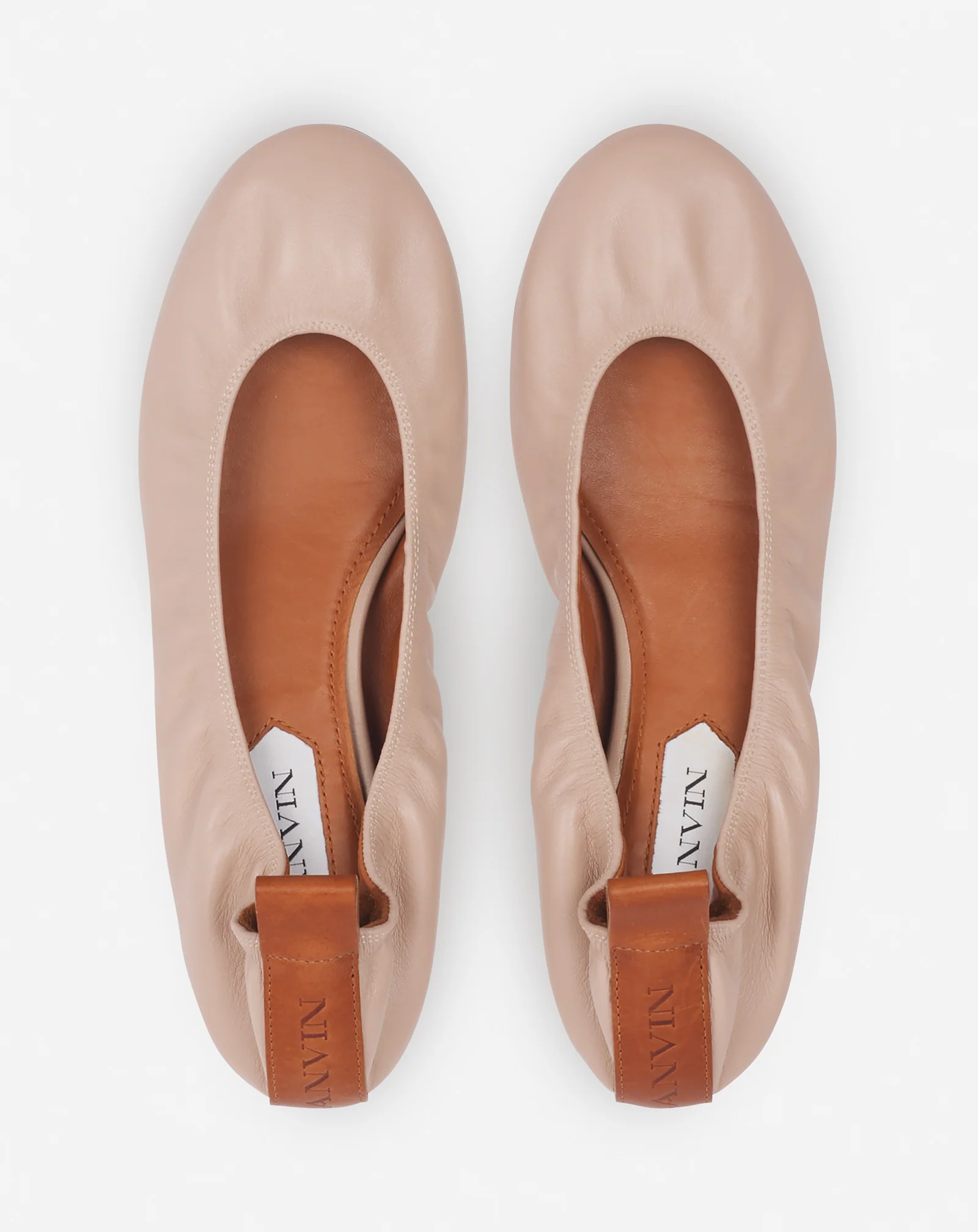 The leather ballerina flat