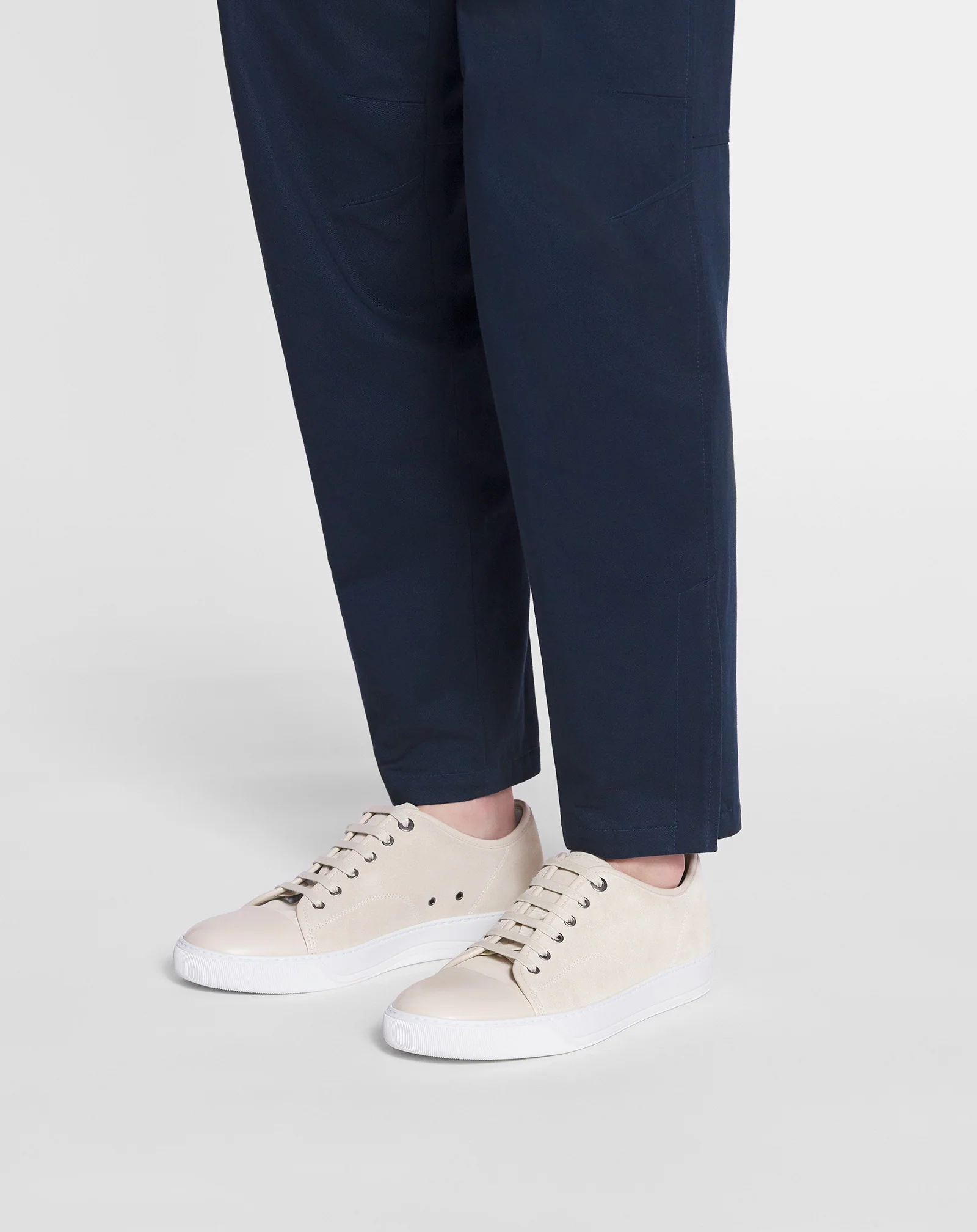 Dbb1 leather and suede sneakers