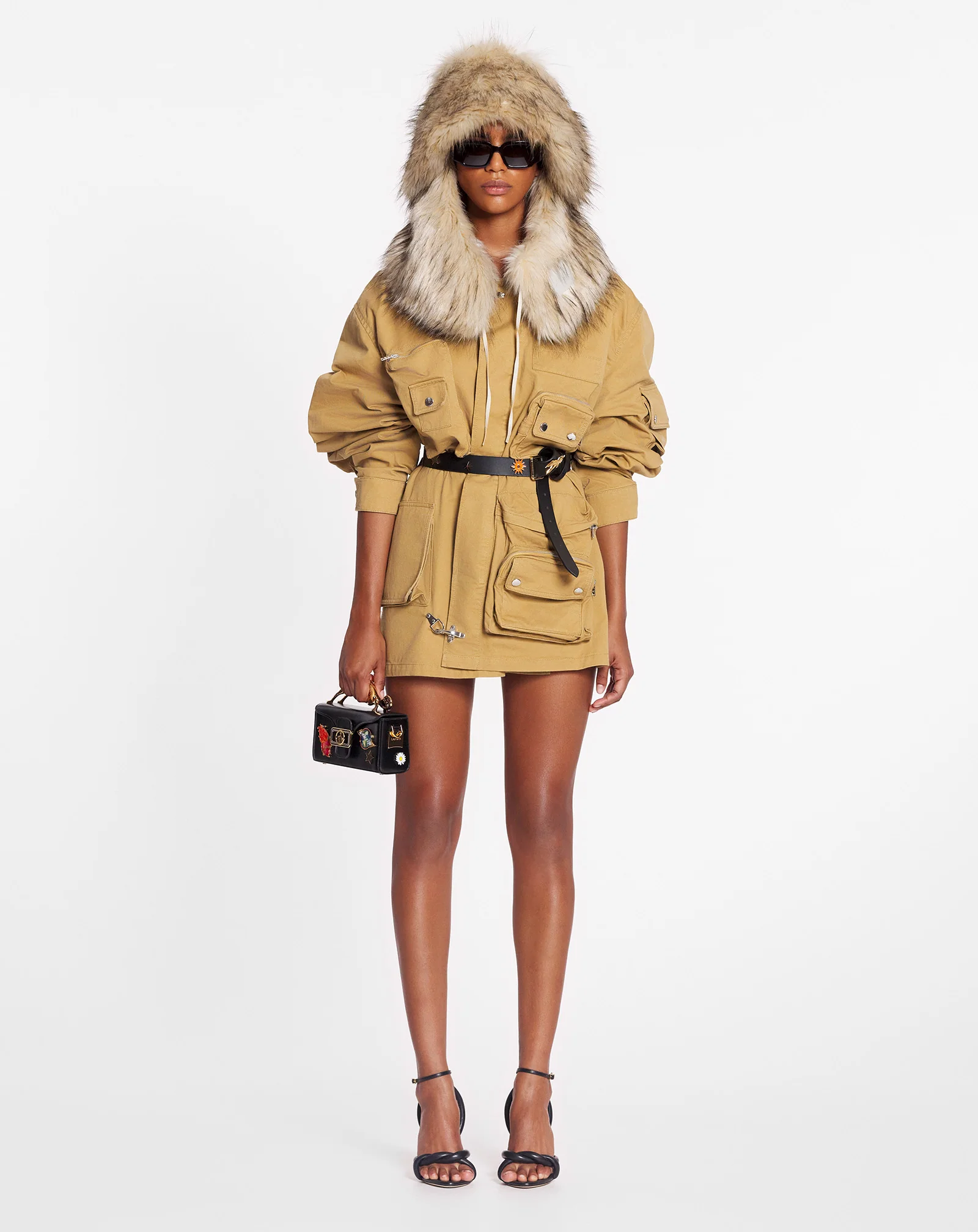 Lanvin x future asymmetrical utility jacket