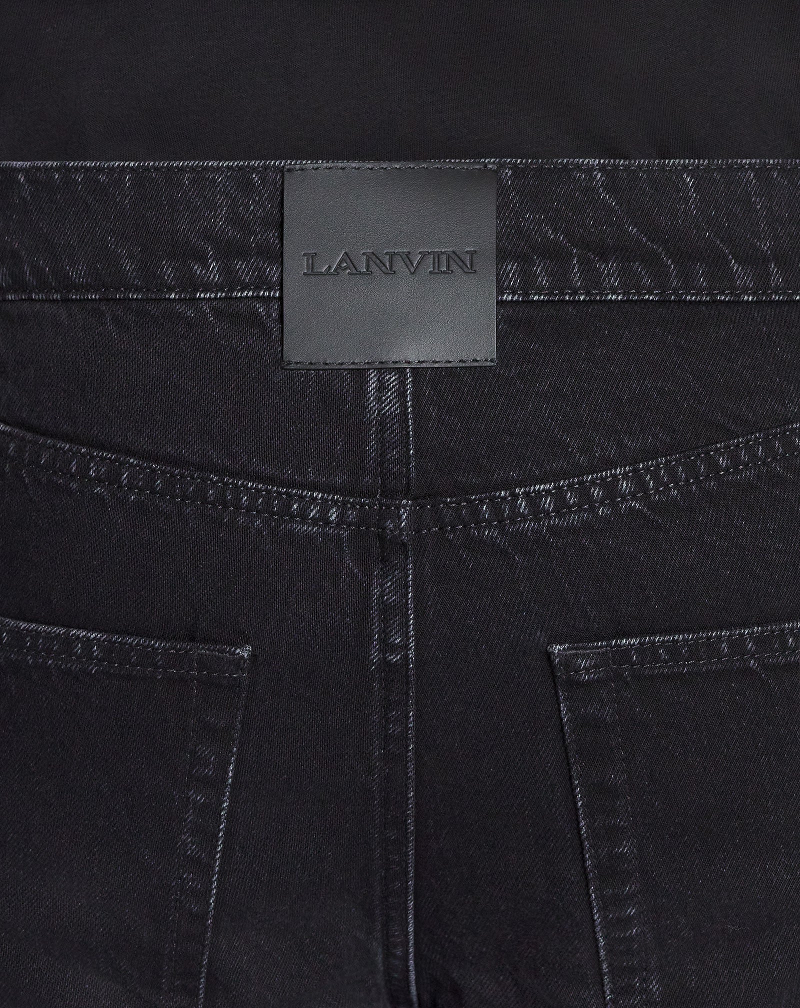 Straight denim pants