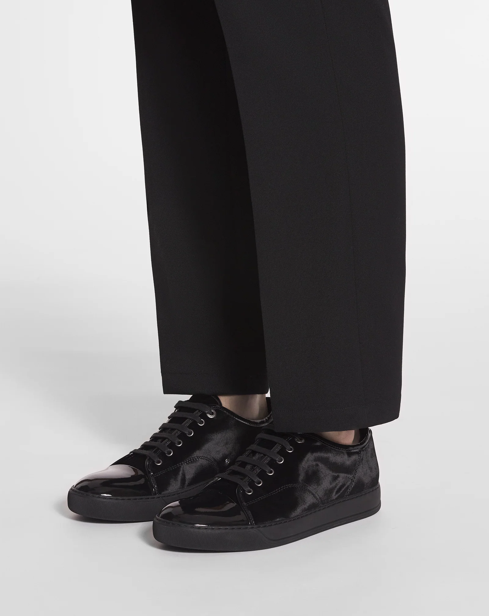 Dbb1 sneakers in velvet and patent leather