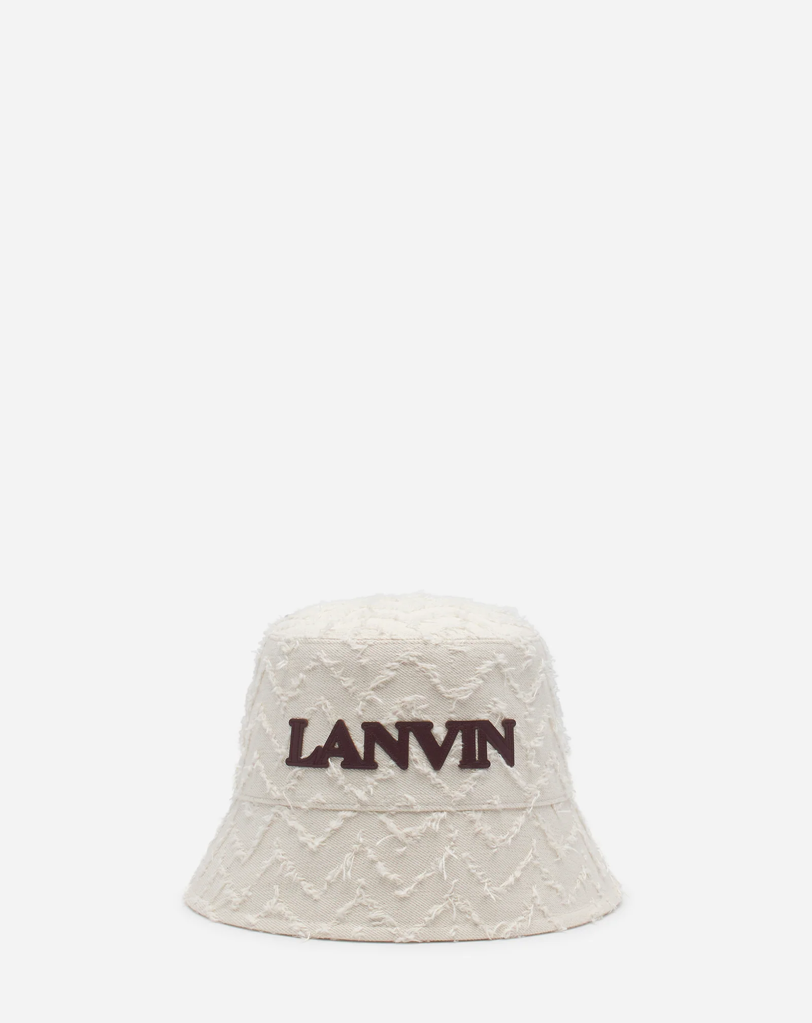 Herringbone motif lanvin bucket hat