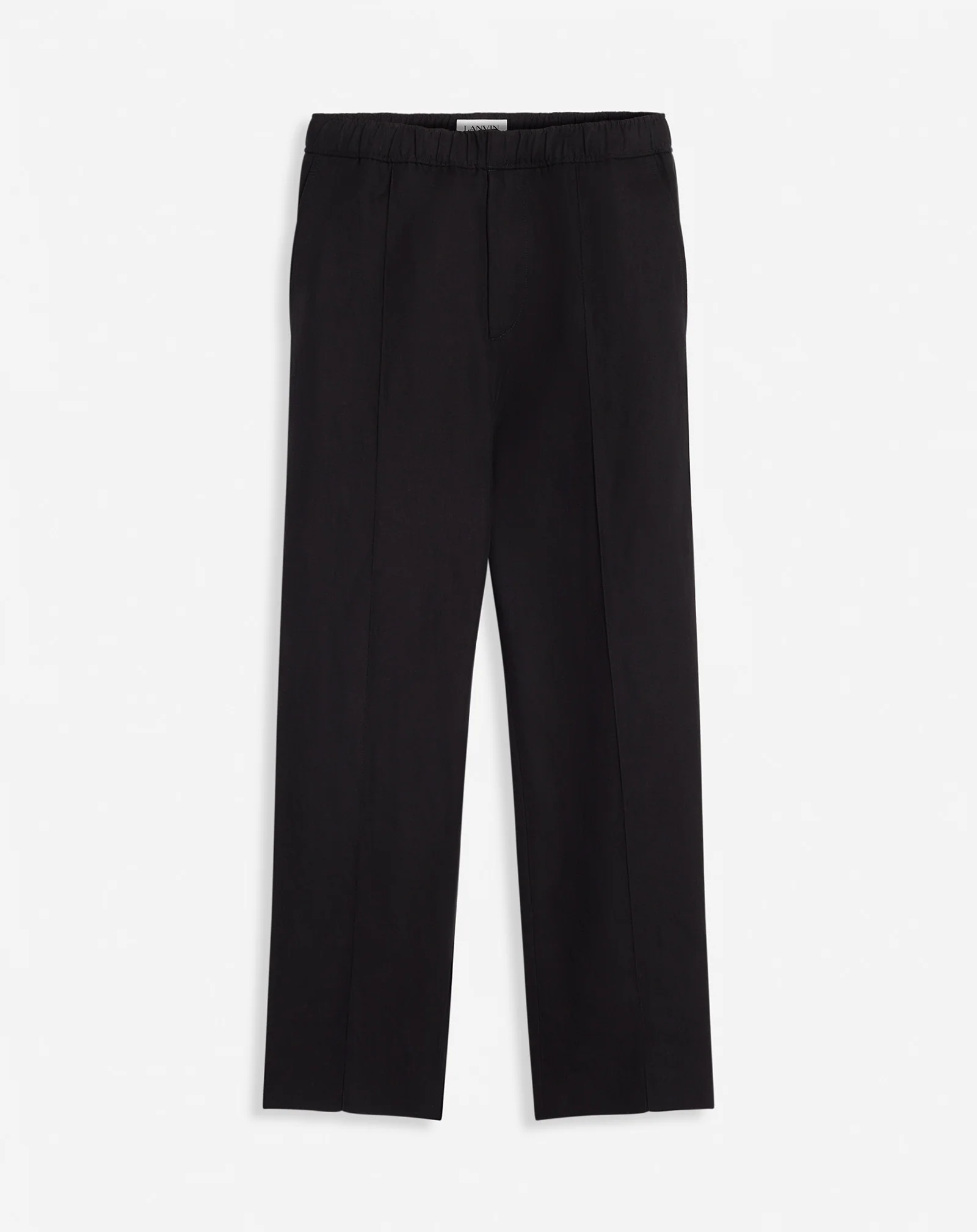 Suit pants with an elasticated waistband