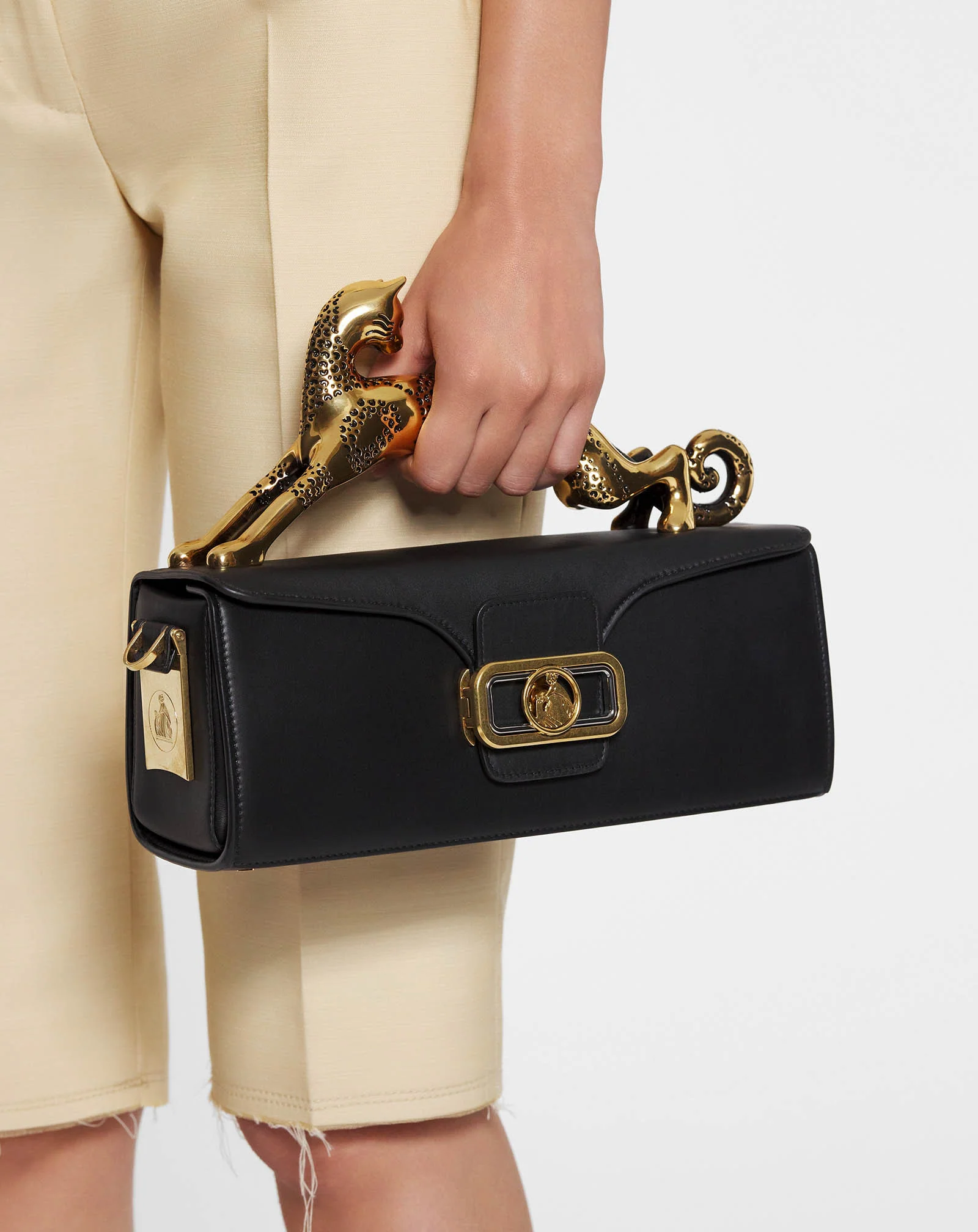 Sac pencil chat en veau box