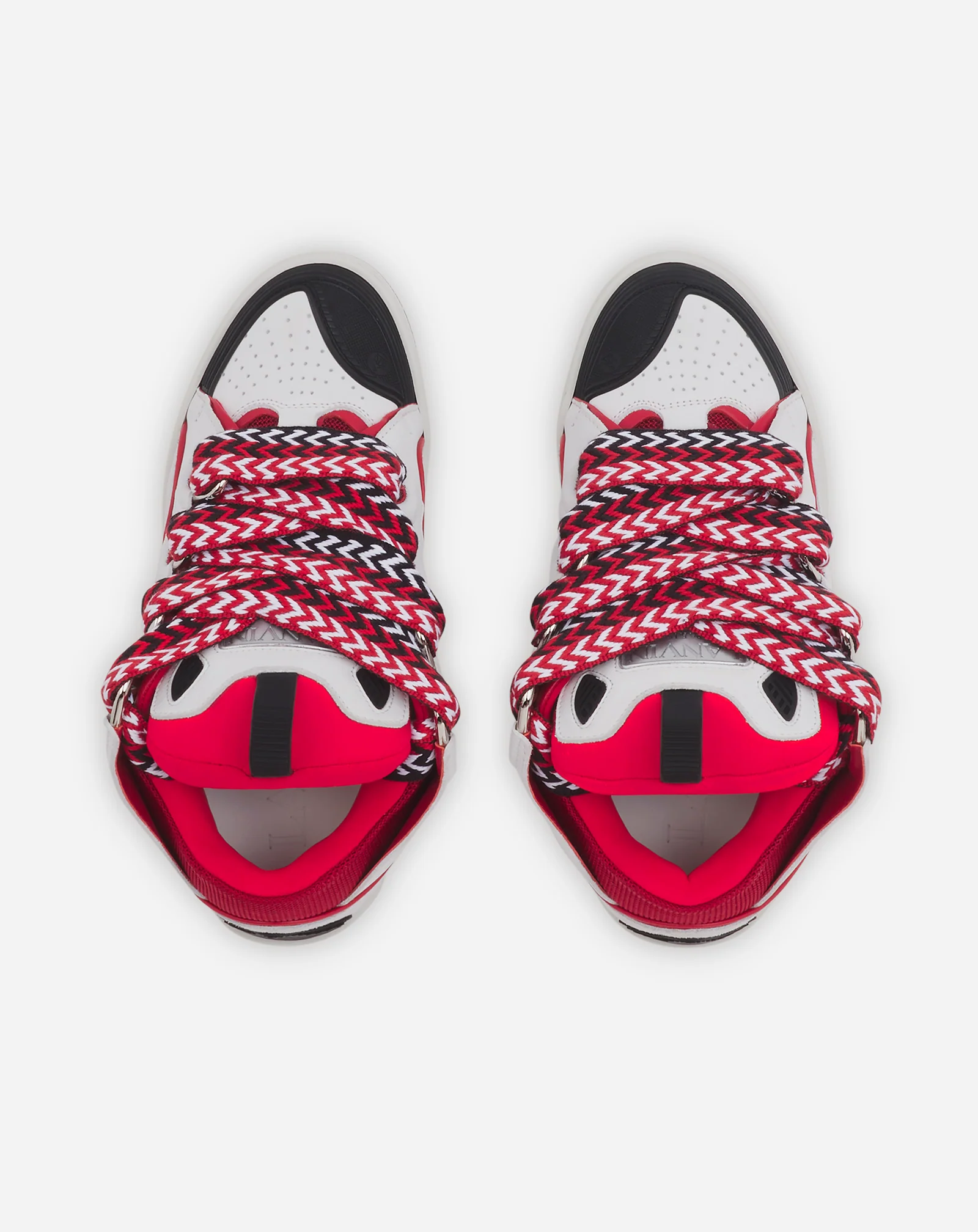 Leather curb sneakers