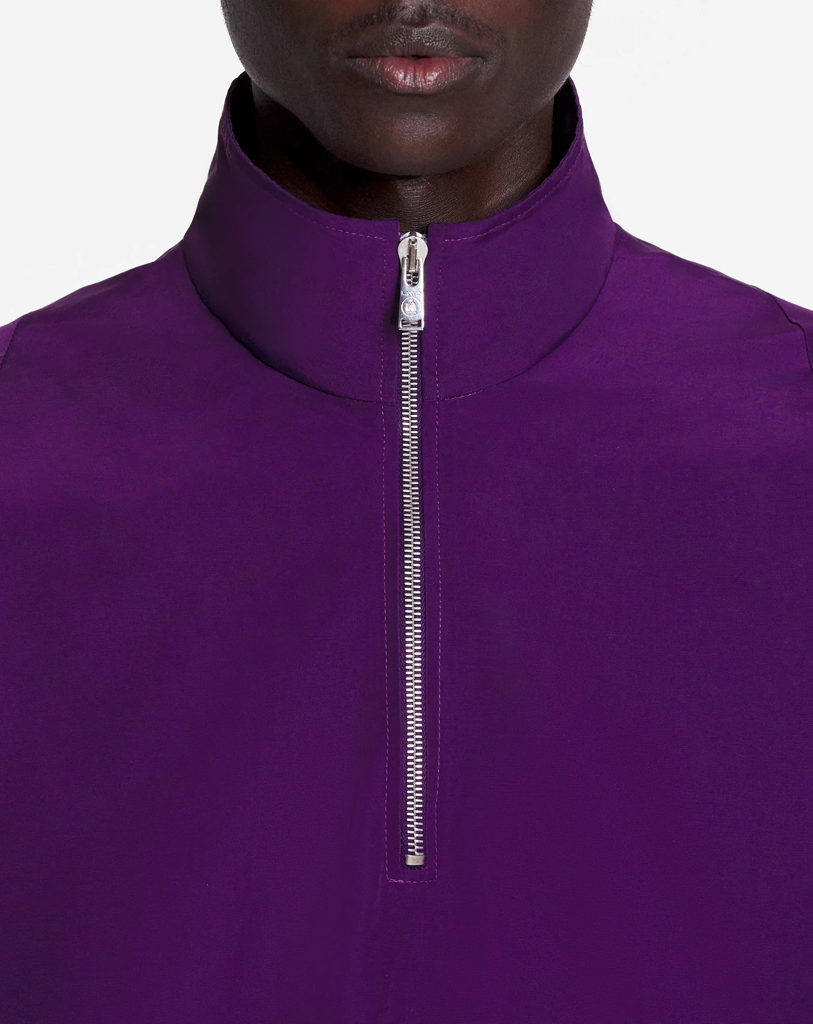 Lanvin x future windbreaker with zipper and emblems