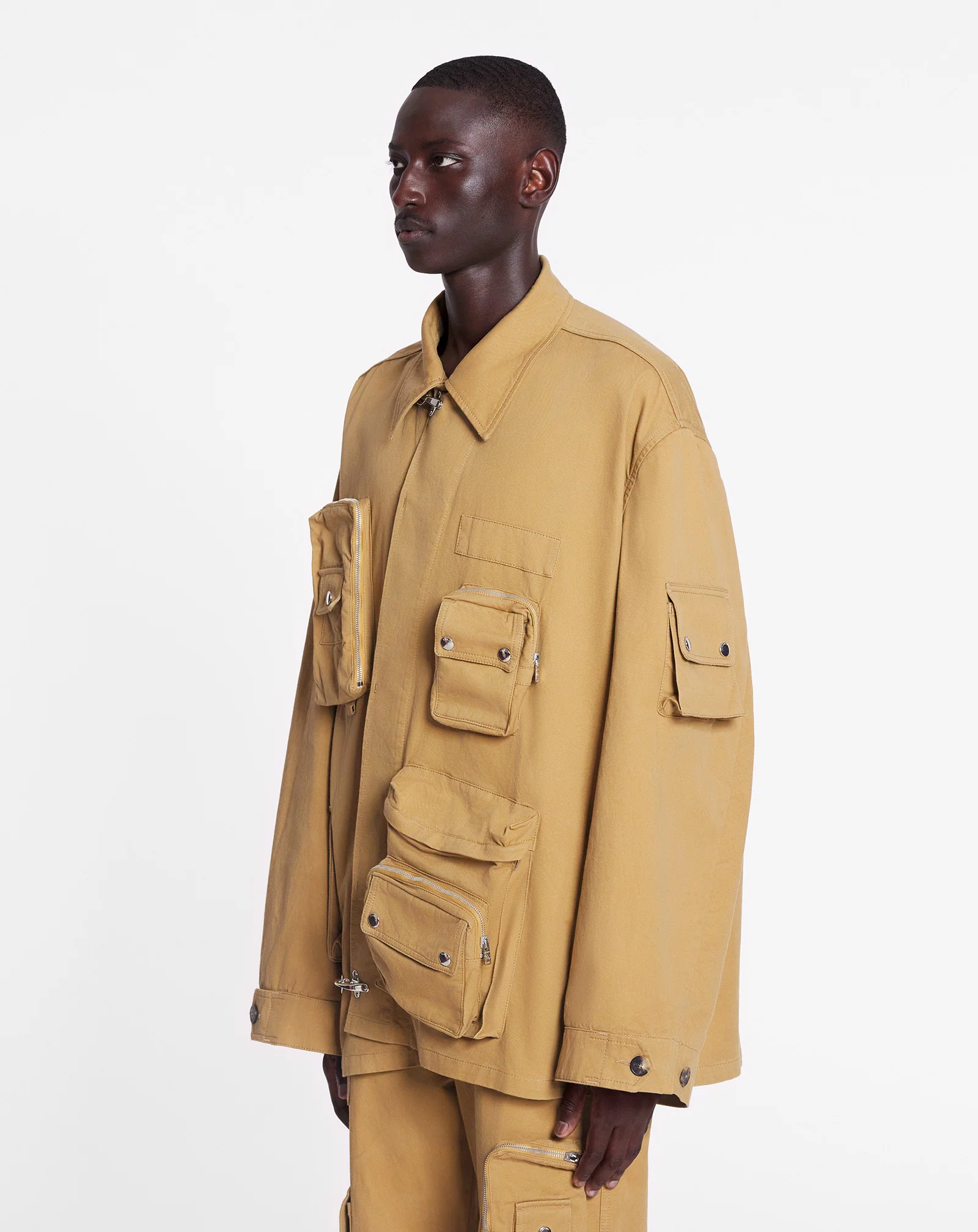 Lanvin x future asymmetrical utility jacket