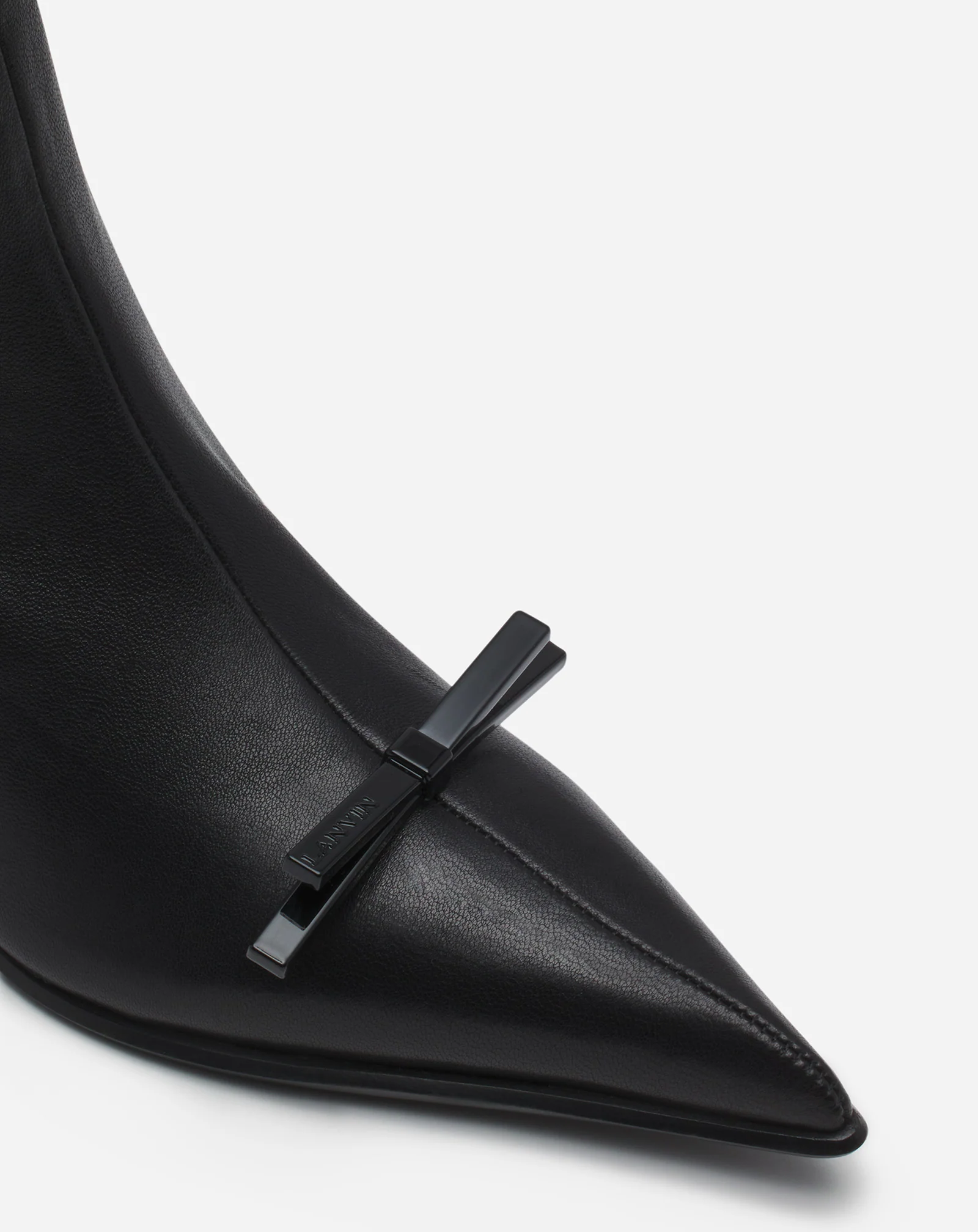 Lanvin bow ankle boots in leather