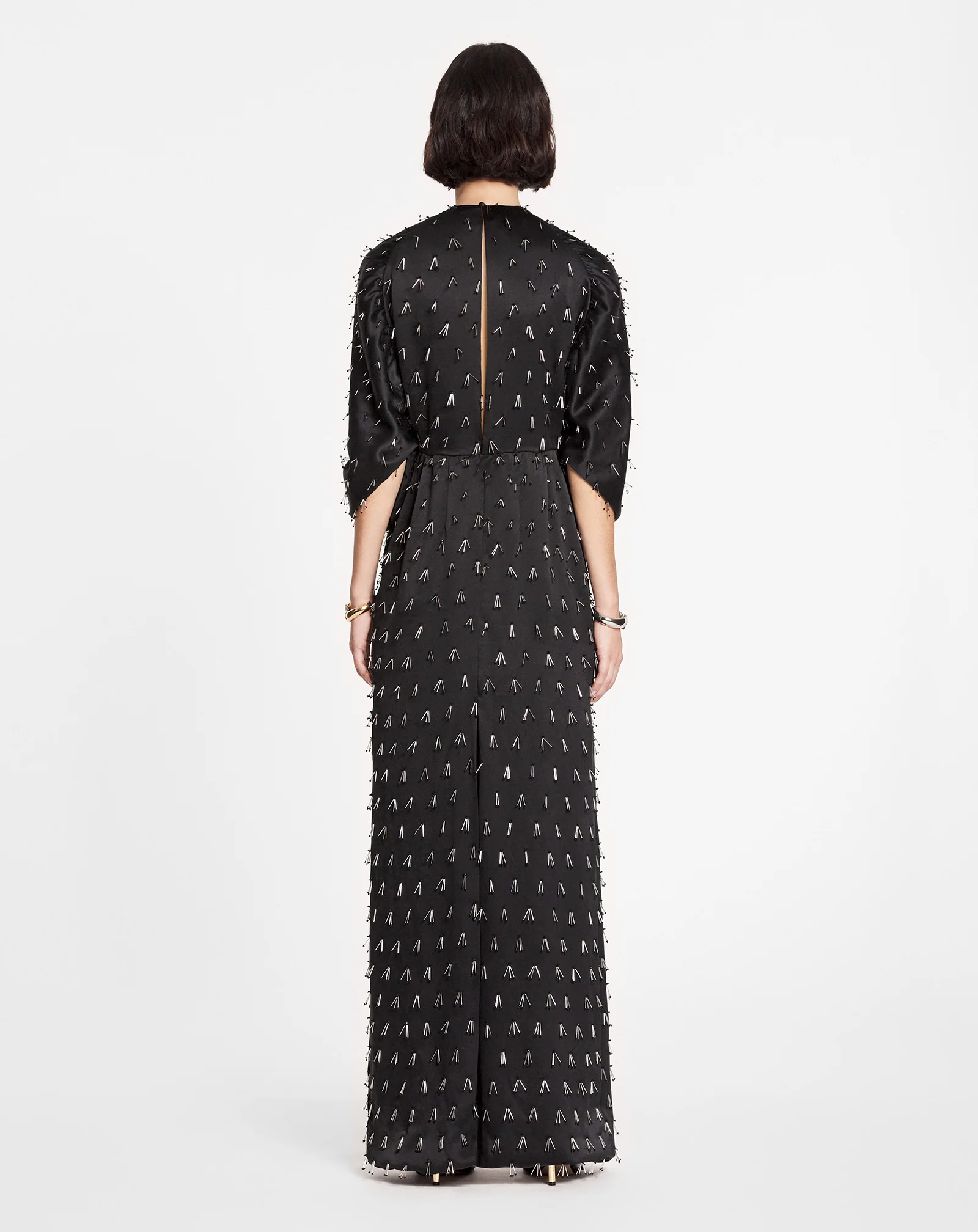 Long embroidered dress
