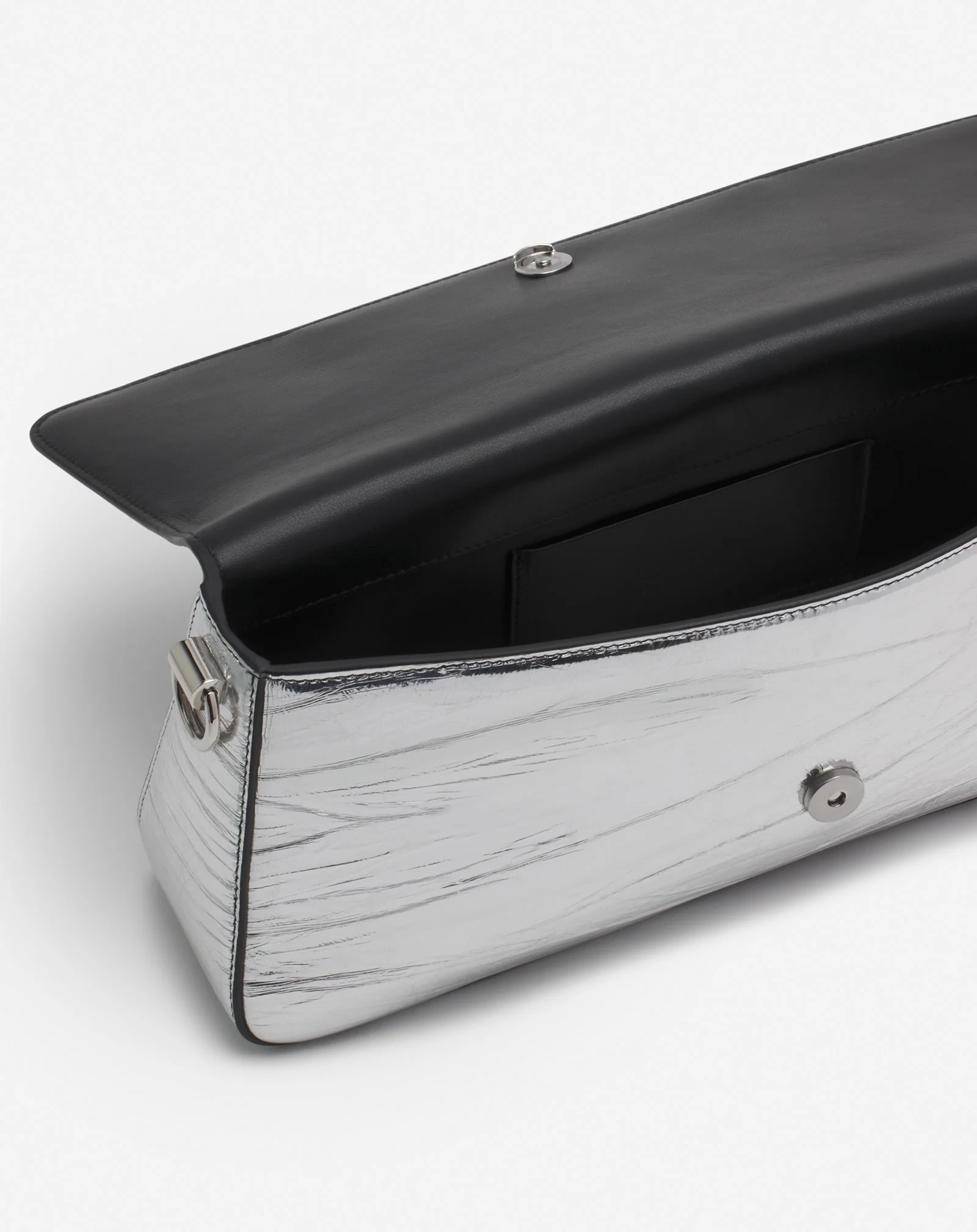 Séquence by lanvin baguette bag in metallic leather