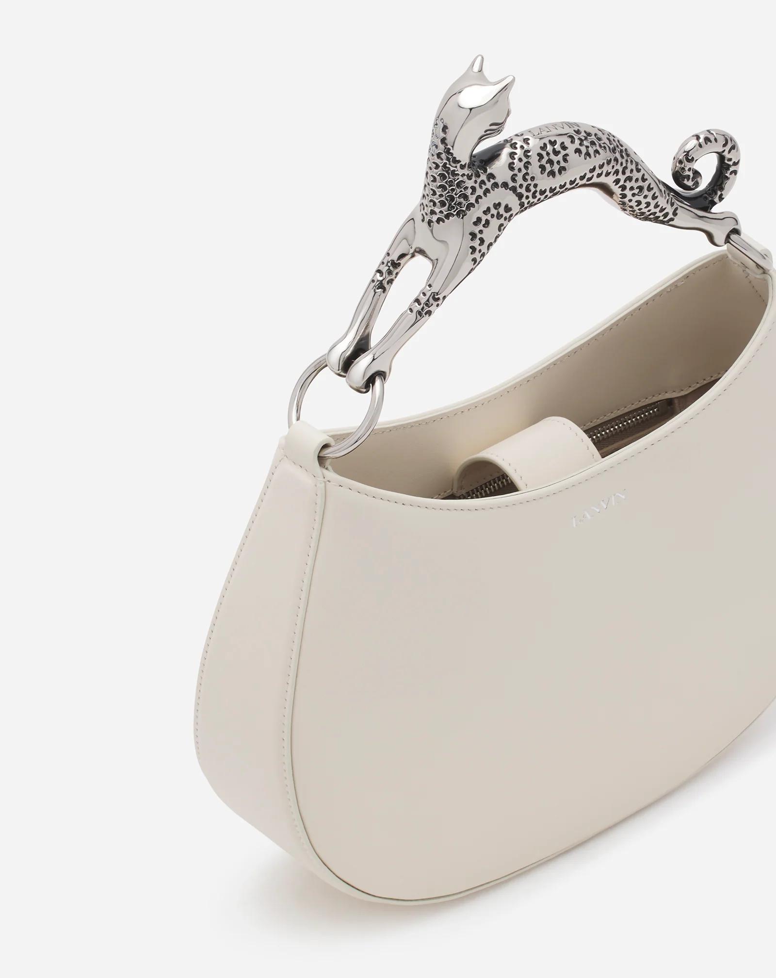 Hobo cat leather bag