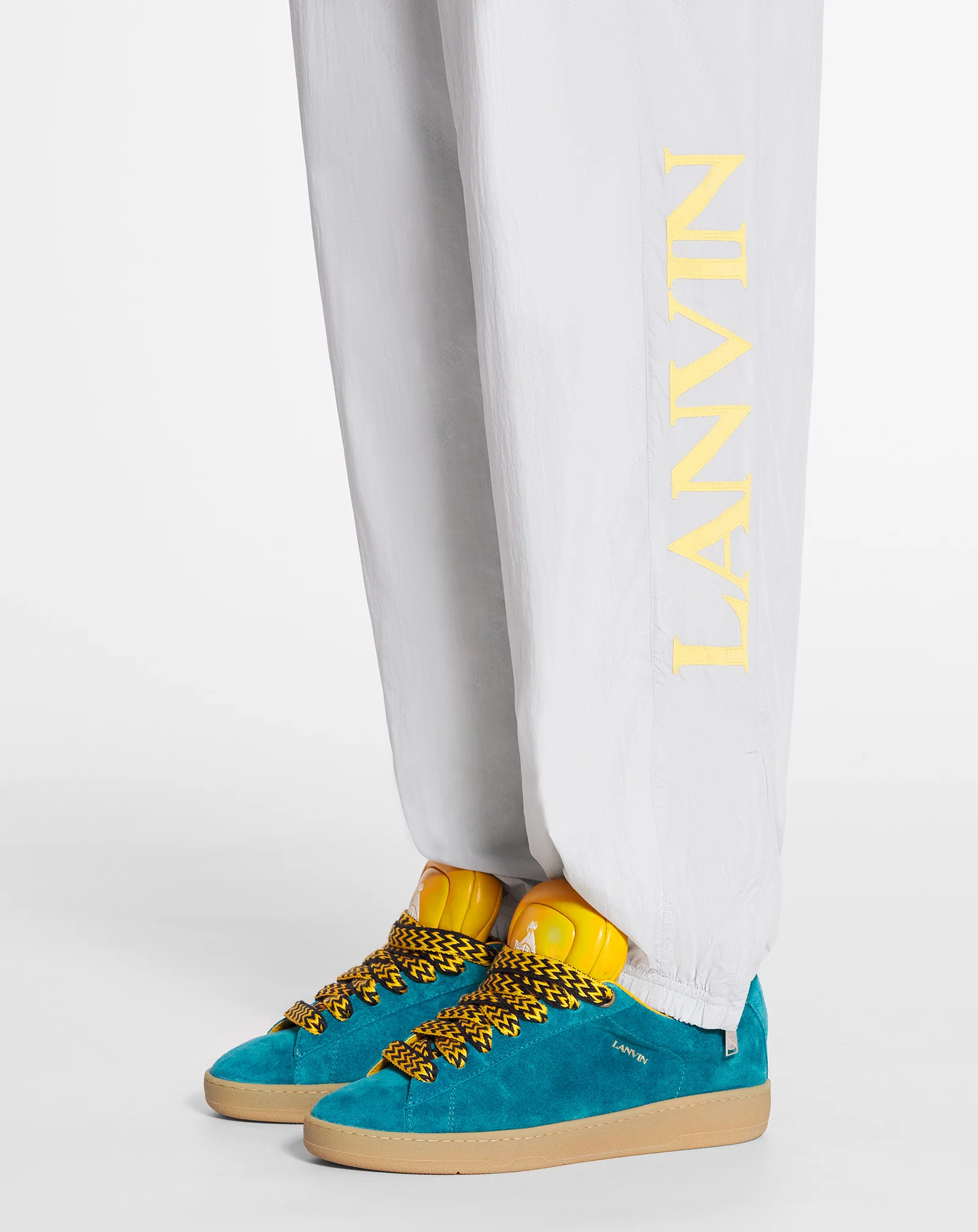 Lanvin x future jogging pants with contrasting stripes