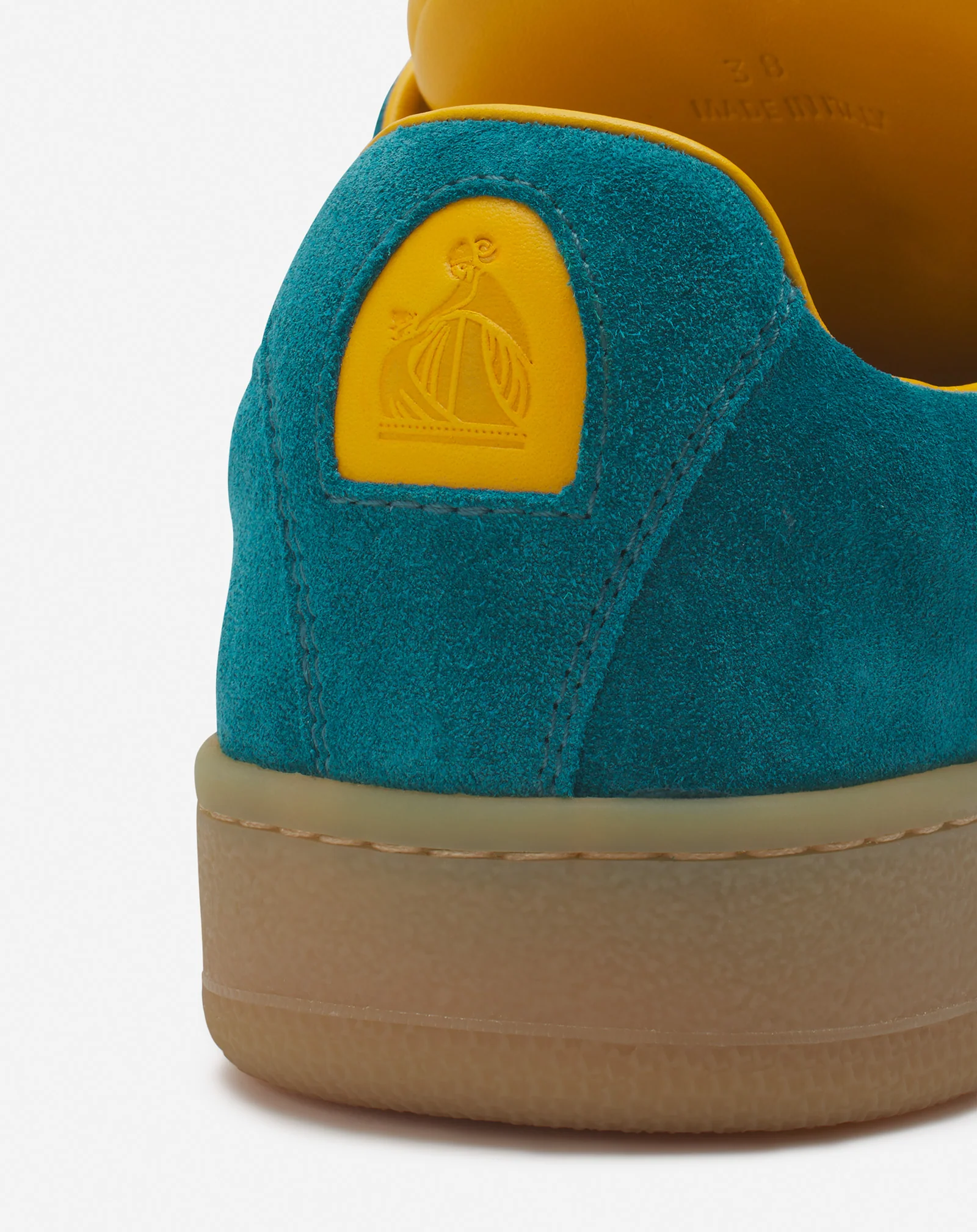 Lanvin x future hyper curb sneakers in leather and suede for women