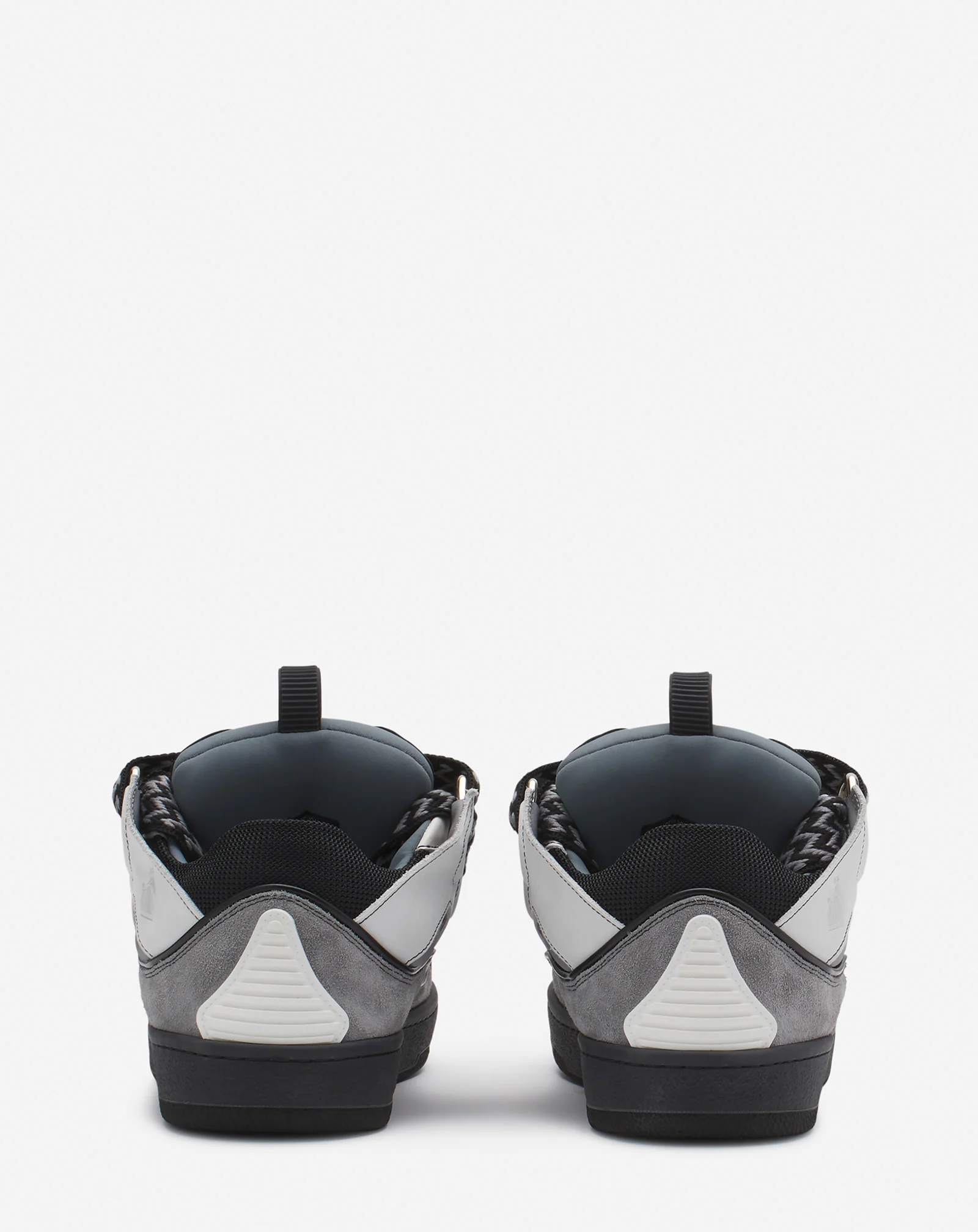 Leather curb sneakers