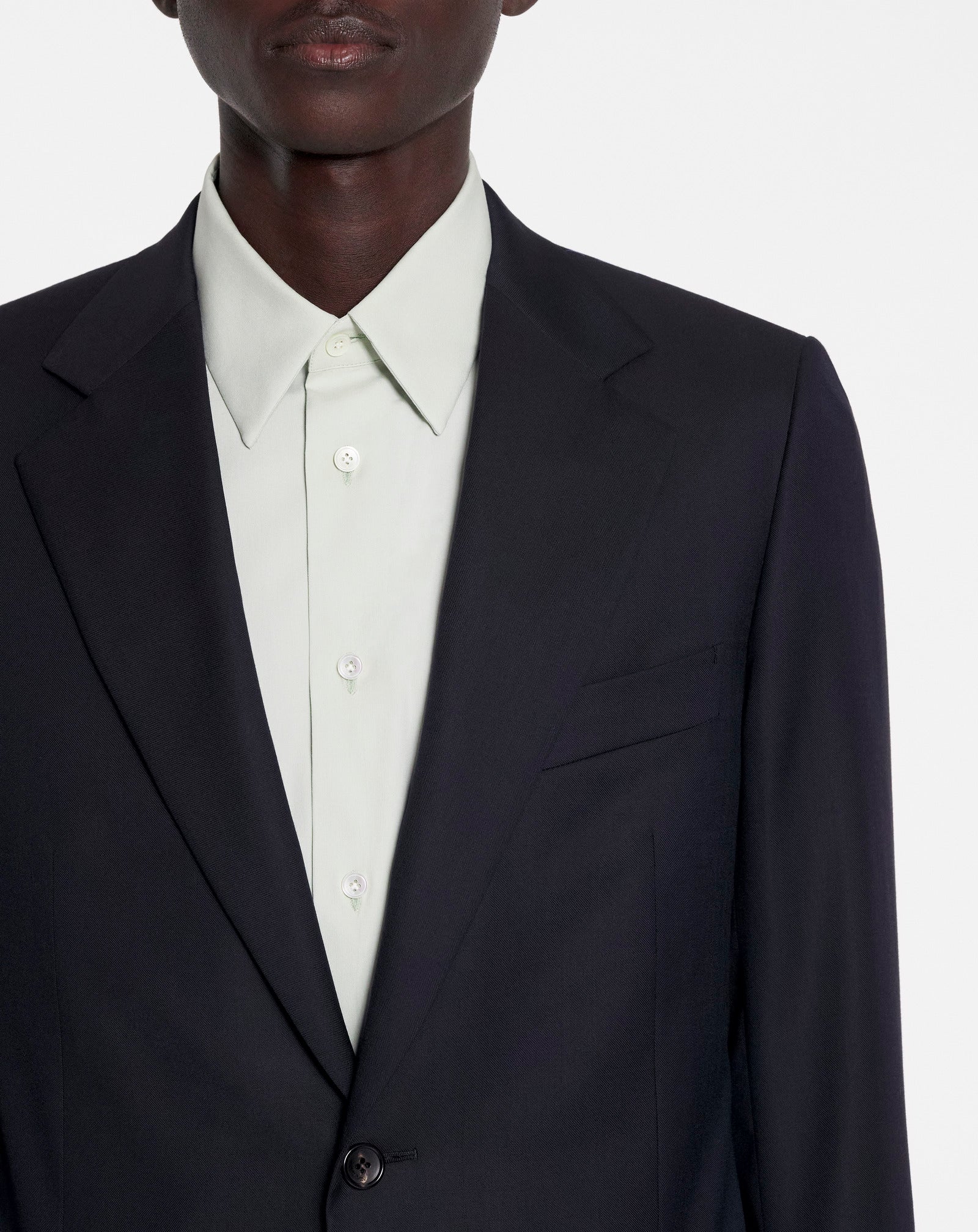 Single-breasted flap pockets jacket