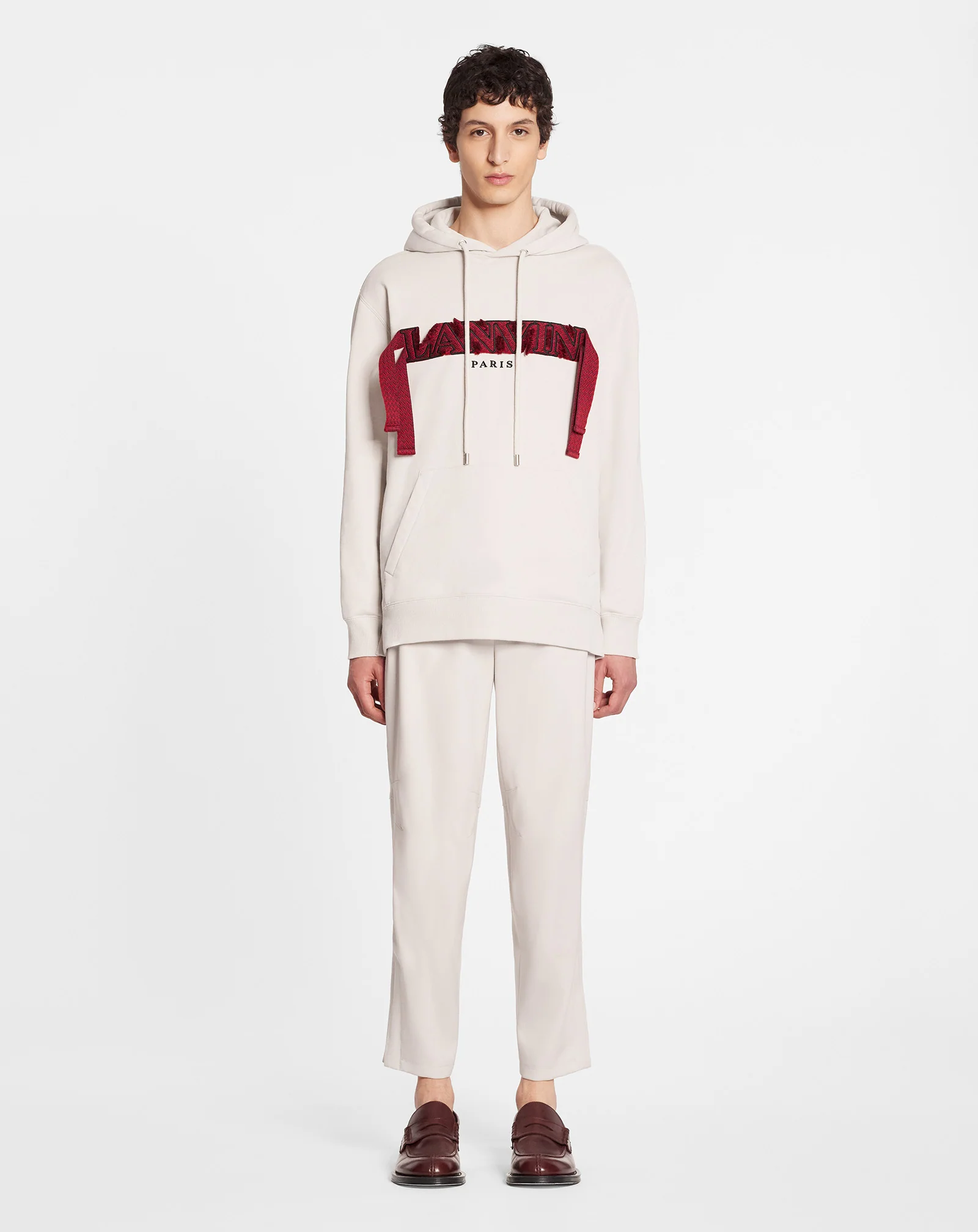 Oversized lanvin curb lace hoodie