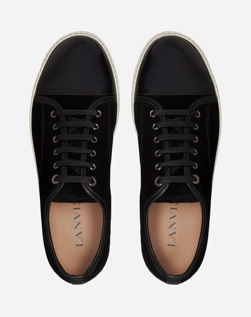 Dbb1 suede and patent leather sneakers