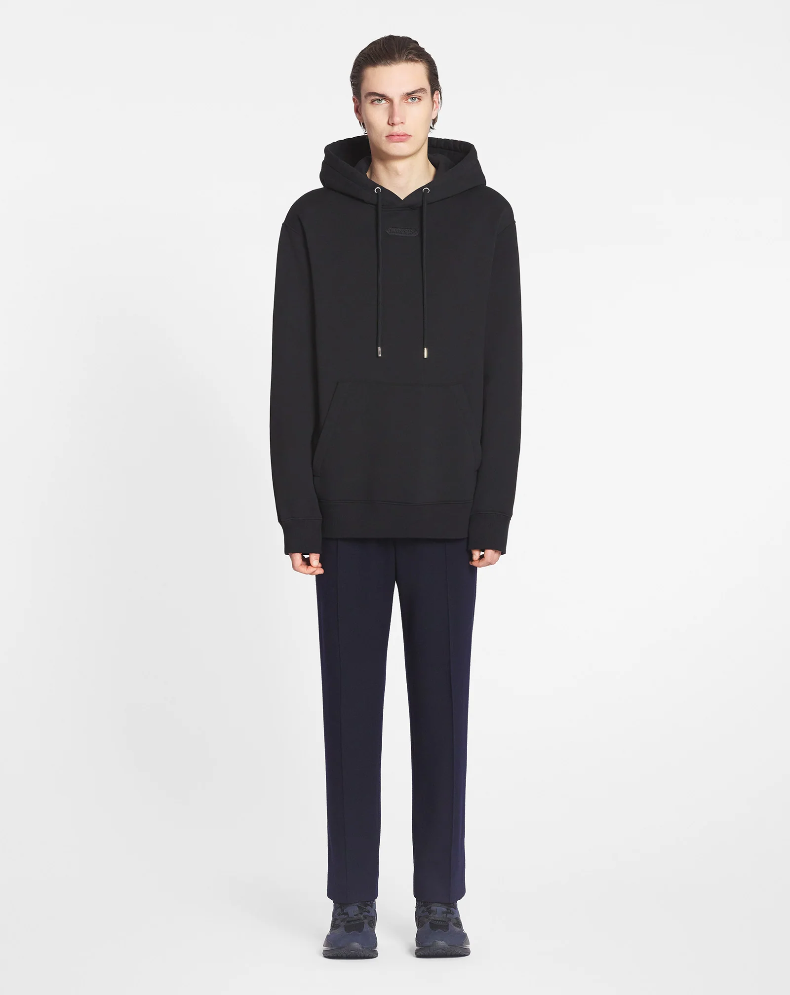Lanvin detail loose-fitting hoodie