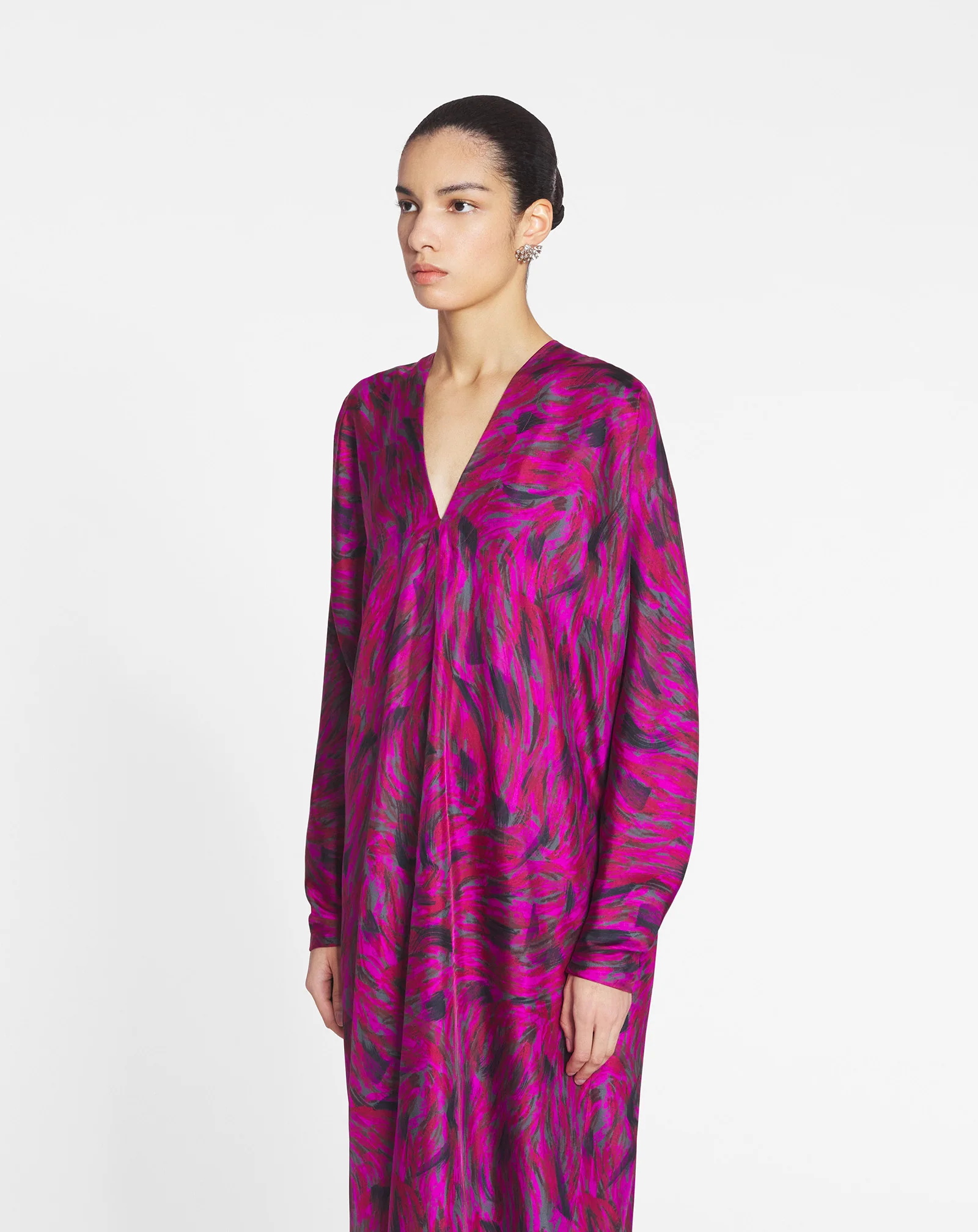 Printed caftan dress
