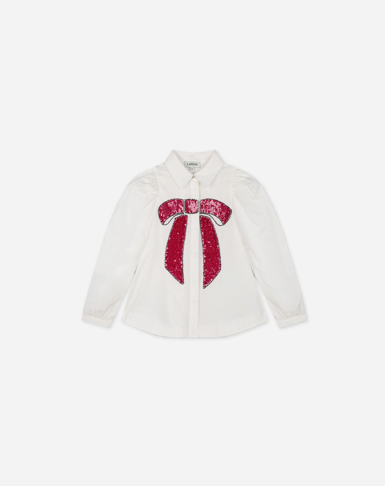 Sequined poplin shirt