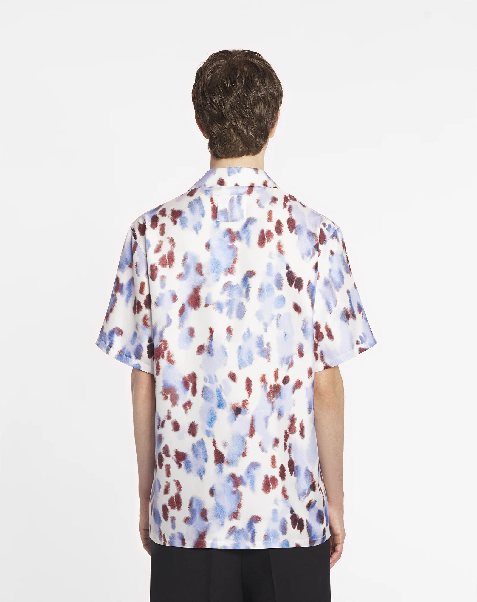 Printed bowling shirt
