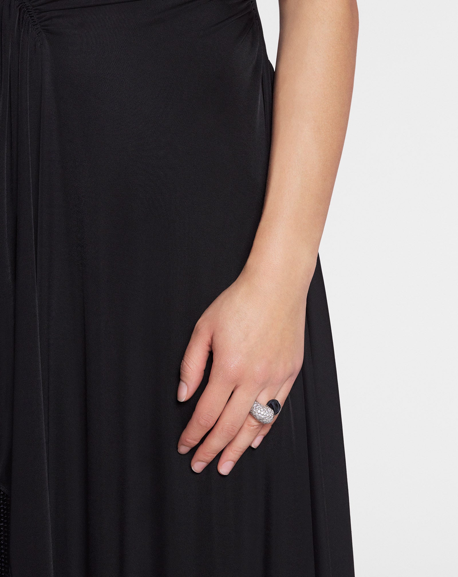 Haute séquence rhinestone ring