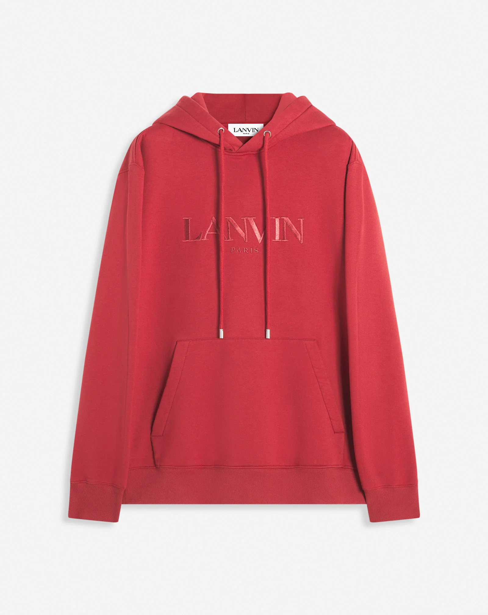 Lanvin paris embroidered loose-fitting hoodie