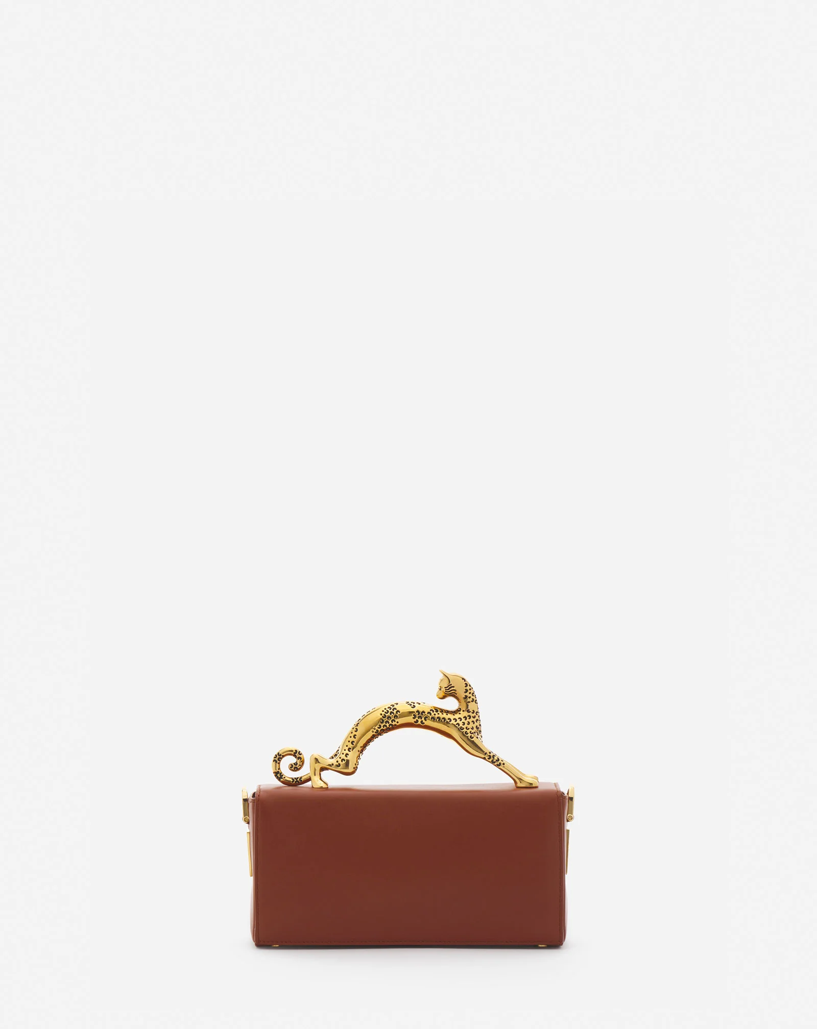 Nano pencil cat leather bag