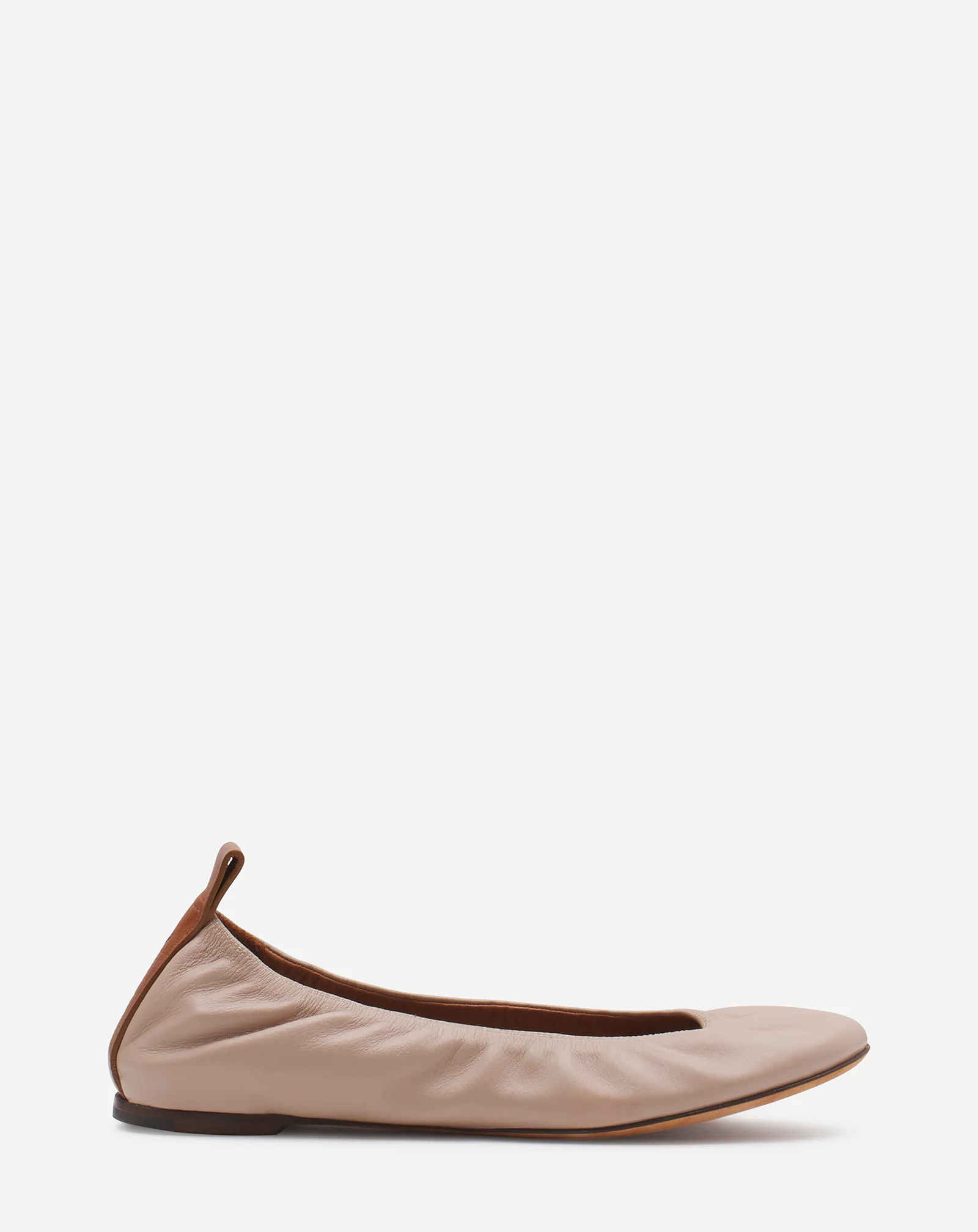 The leather ballerina flat